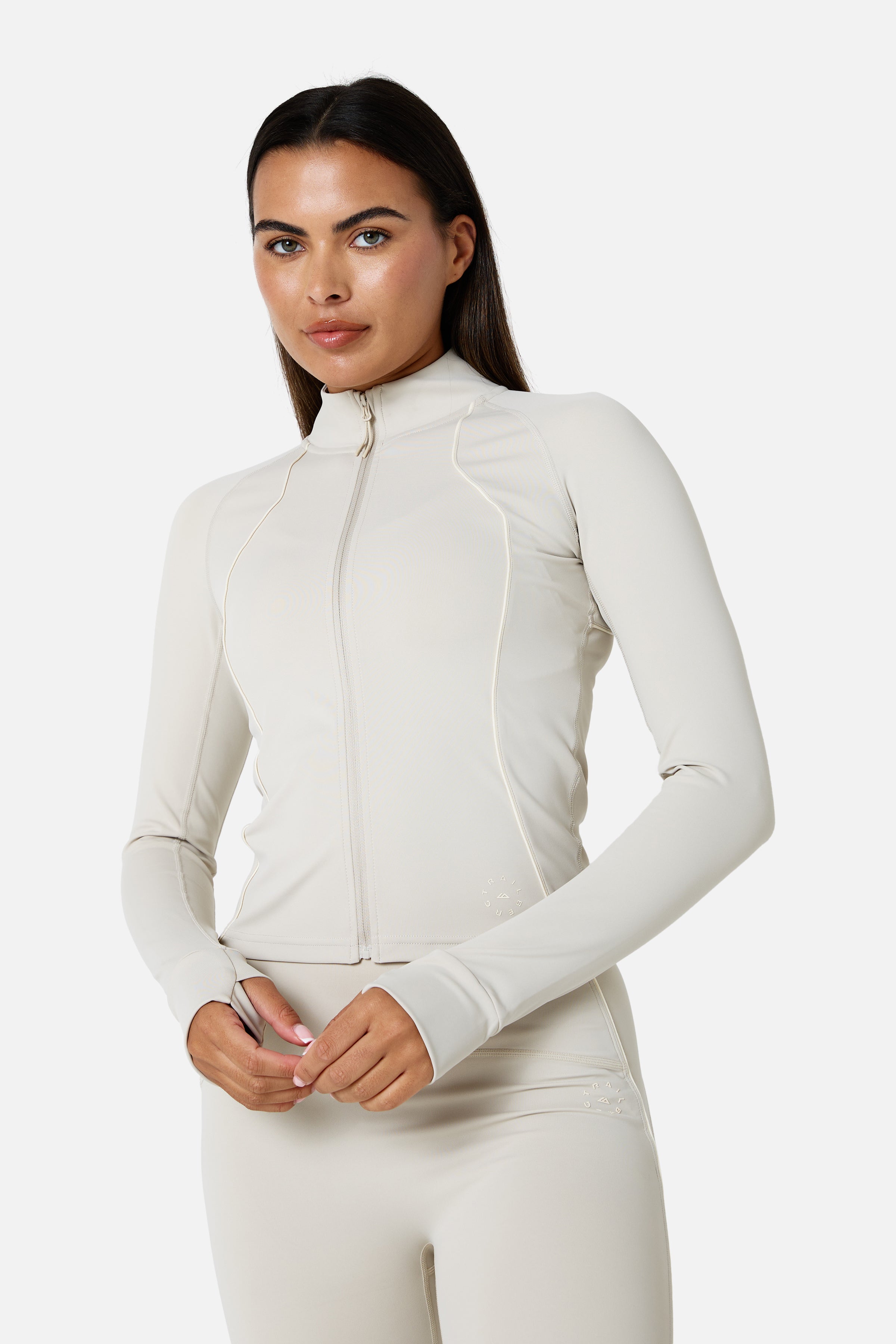 Womens Ignite Jacket Set - Mercury Mist/Candlelight White