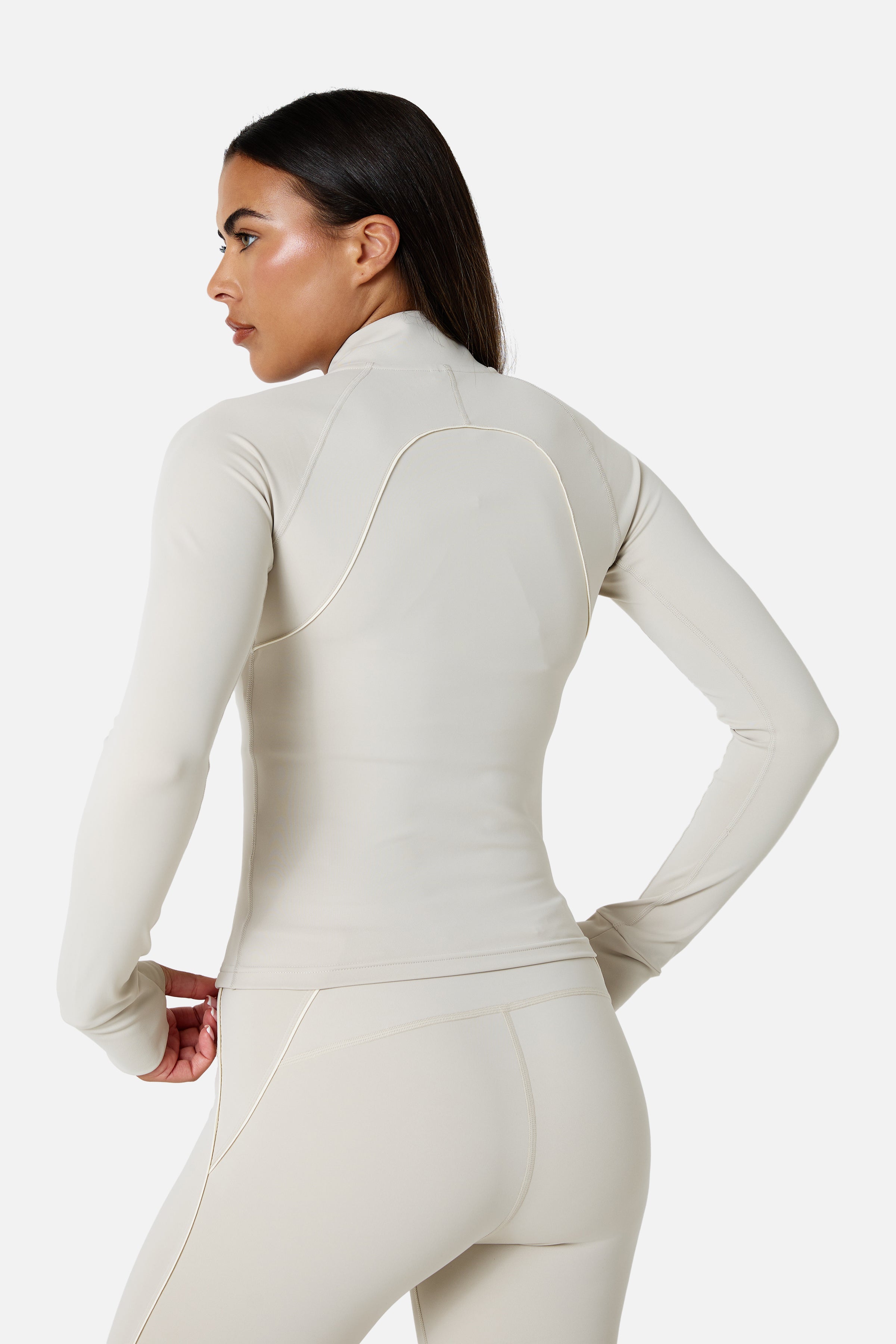 Womens Ignite Jacket Set - Mercury Mist/Candlelight White