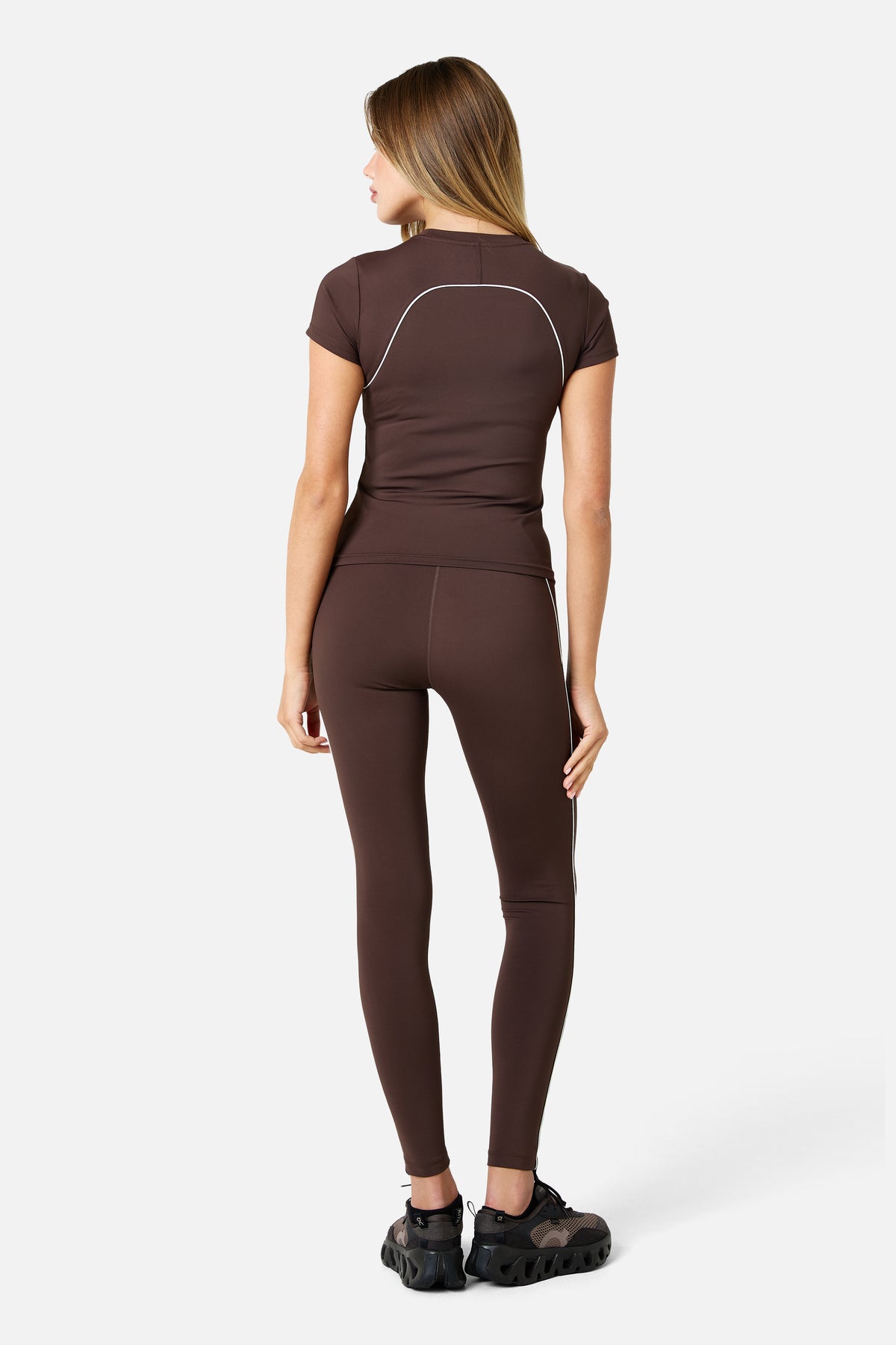 Womens Ignite Tee - Bitter Chocolate/Lunar Silk