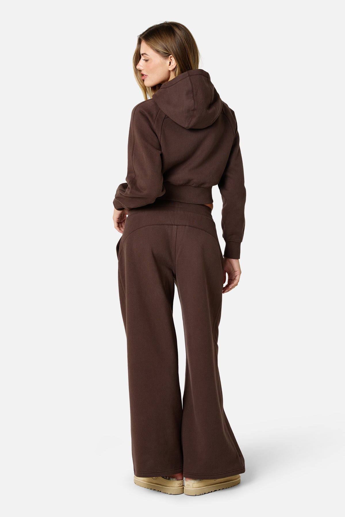 Womens Sculpt Fleece Jogger - Bitter Chocolate