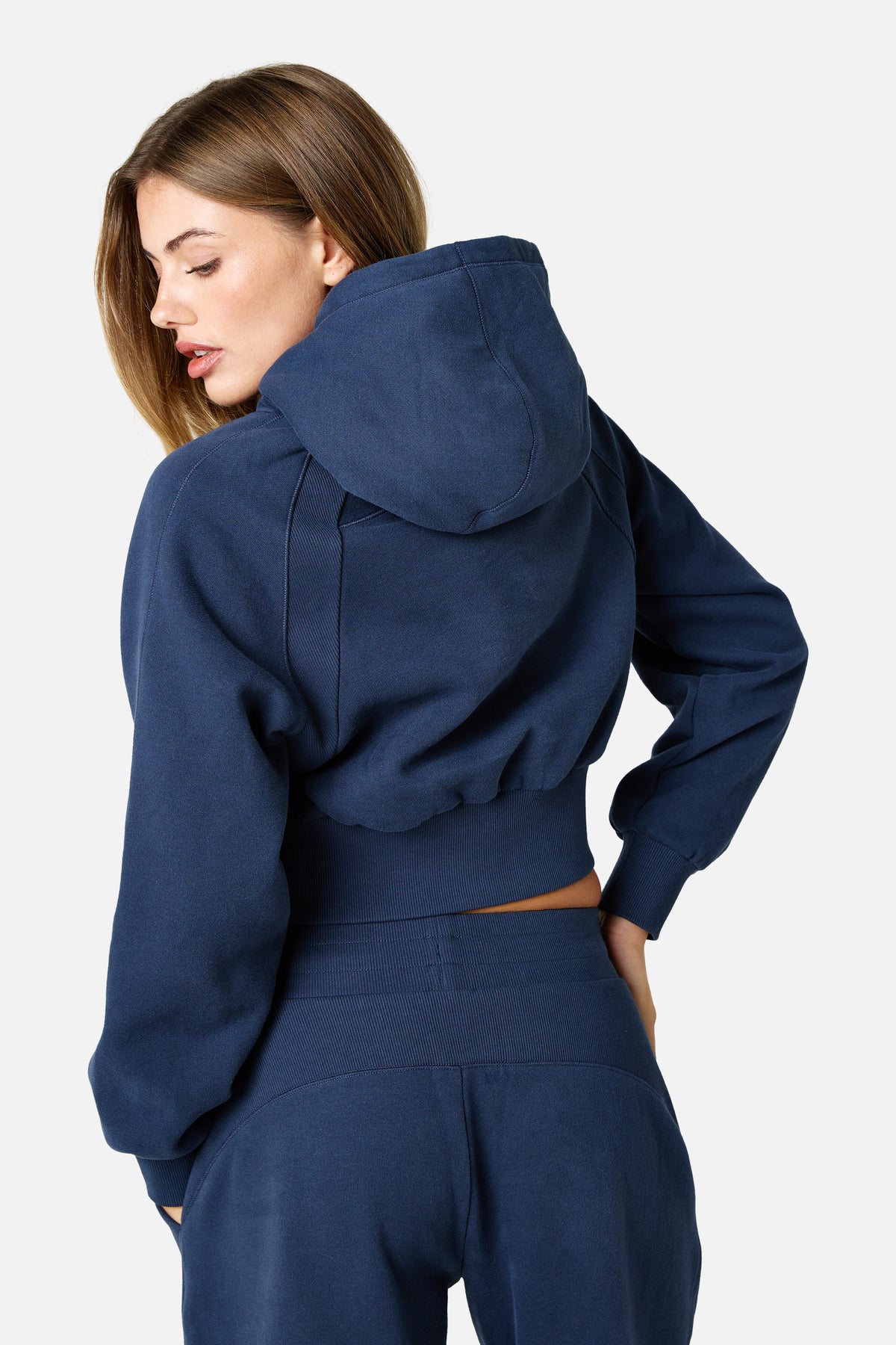 Womens Sculpt Fleece Tracksuit - Storm Blue