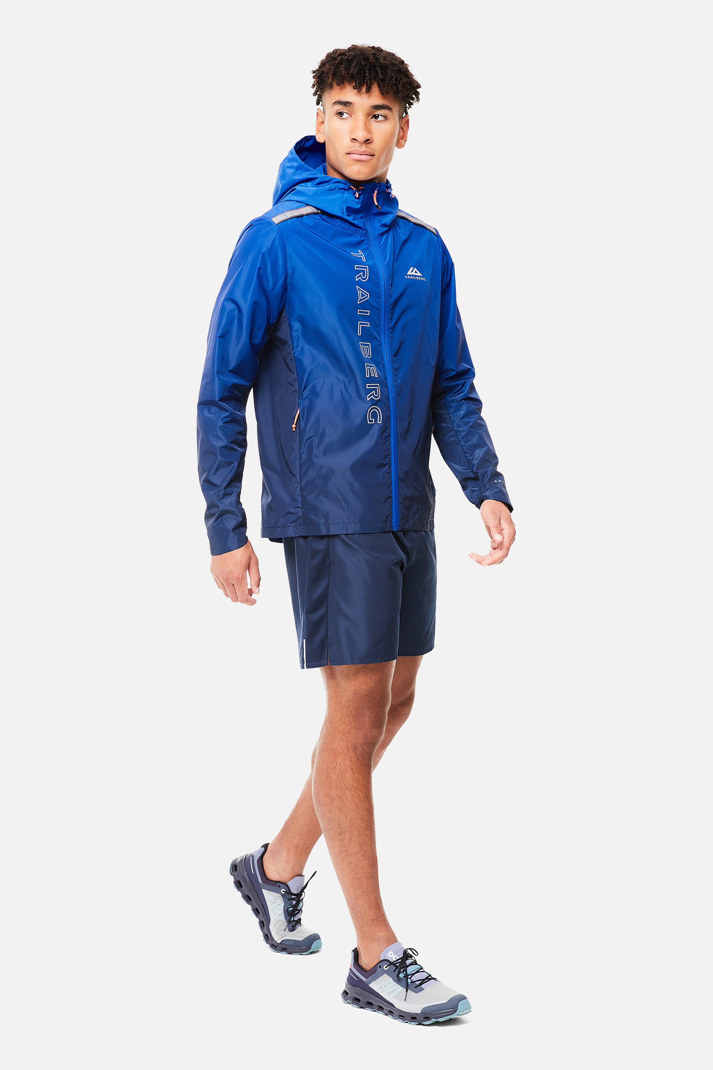 Gradient Windbreaker - Navy/Cobalt