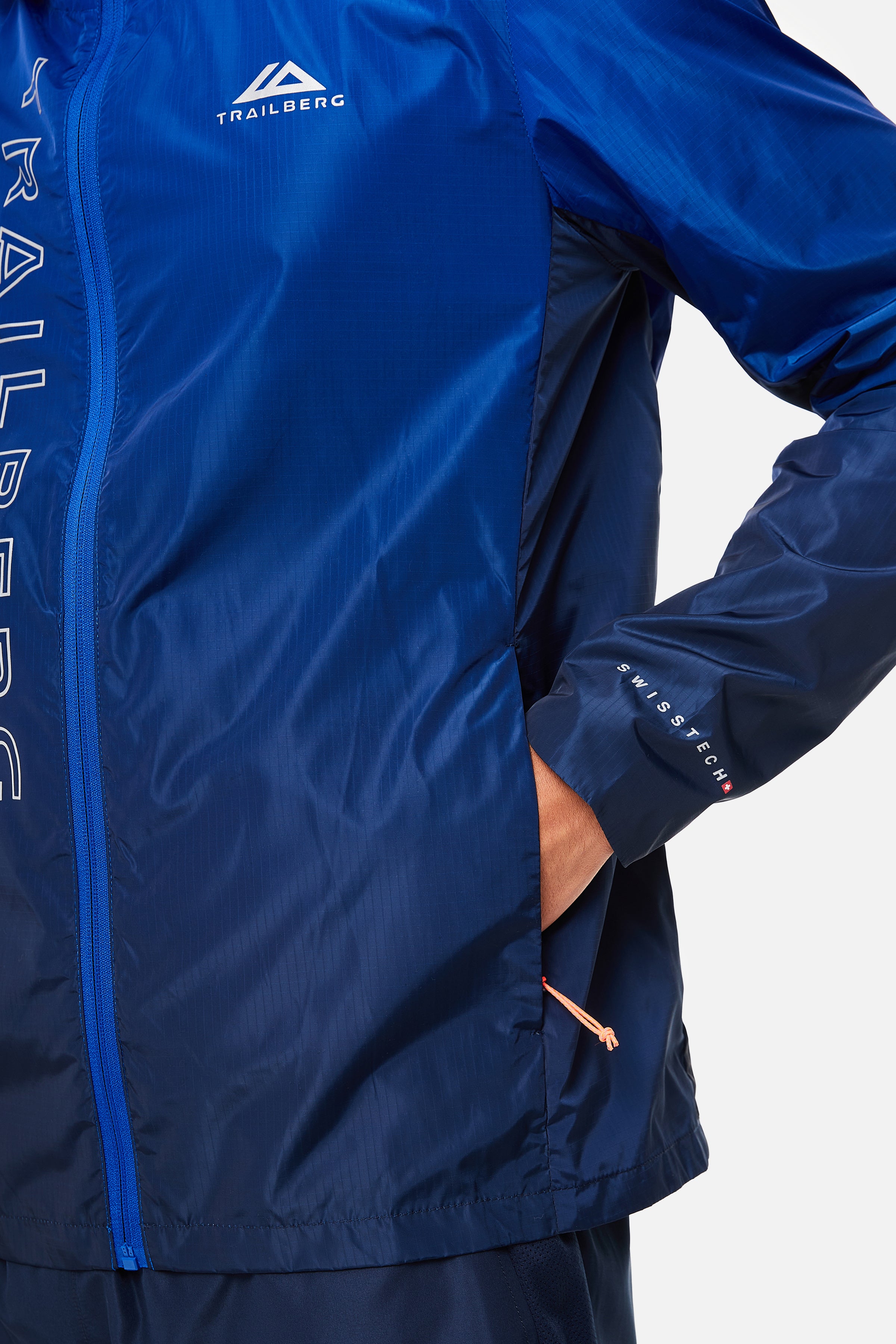 Gradient Windbreaker - Navy/Cobalt