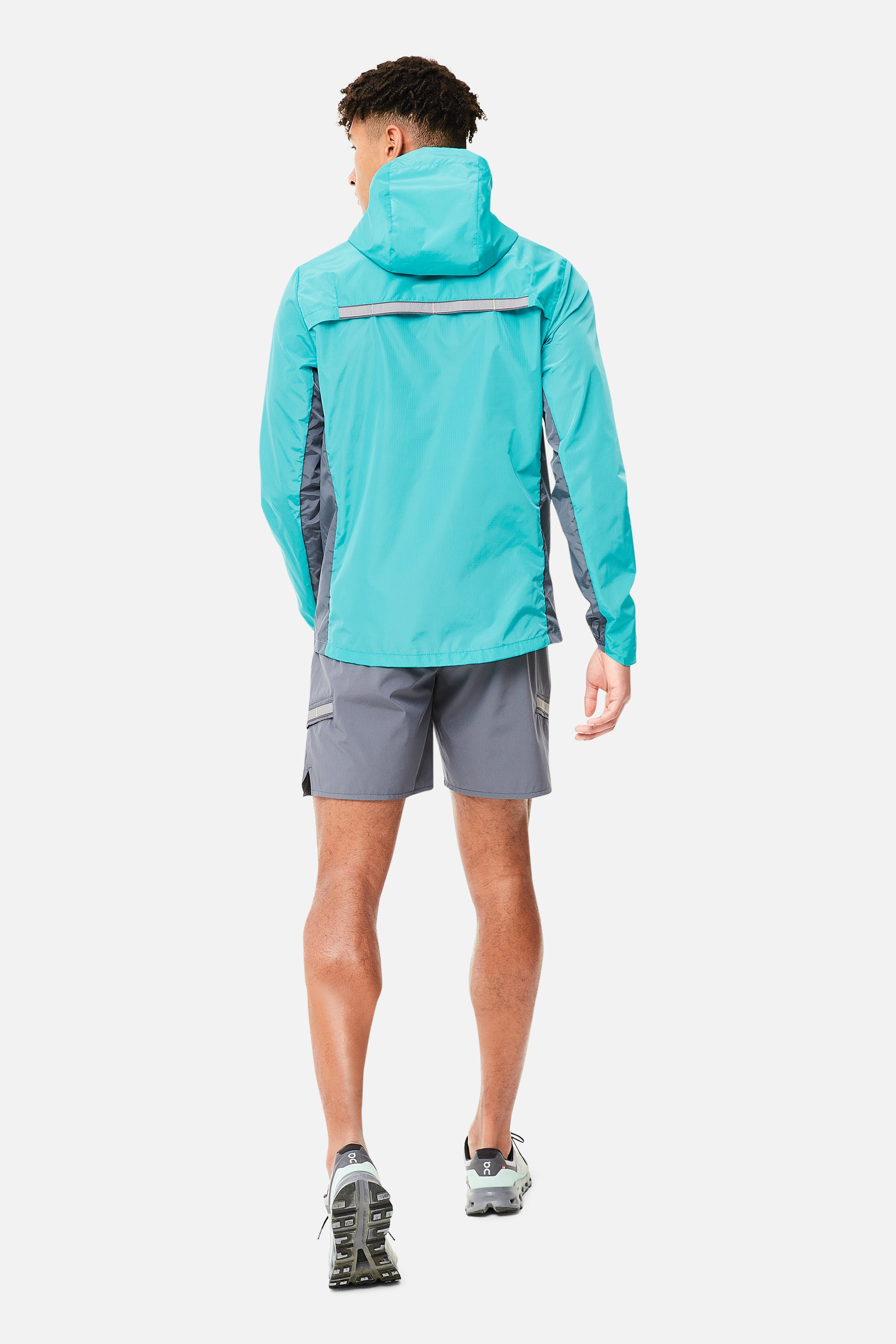 Triathlon Windbreaker - Turquoise/Mid Grey