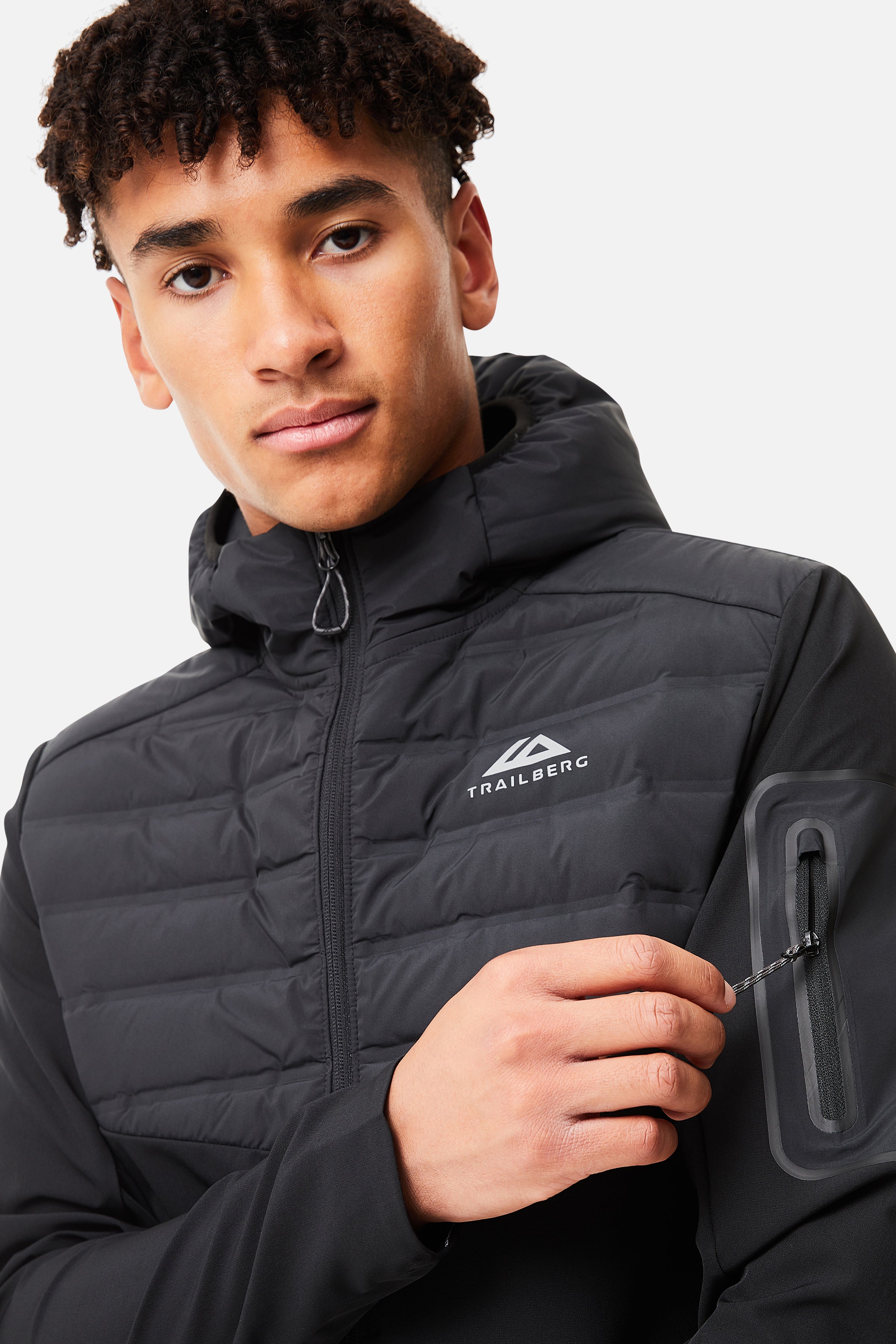 Rhine Hybrid Tech Tracksuit - Black