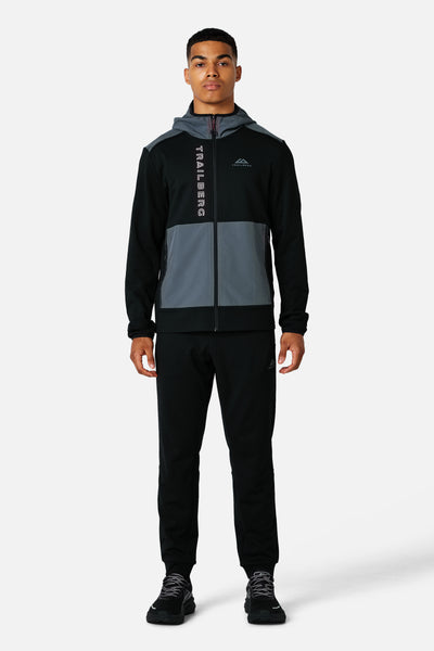 Triathlon Ultra Fleece Tracksuit - Black/Graphite Grey