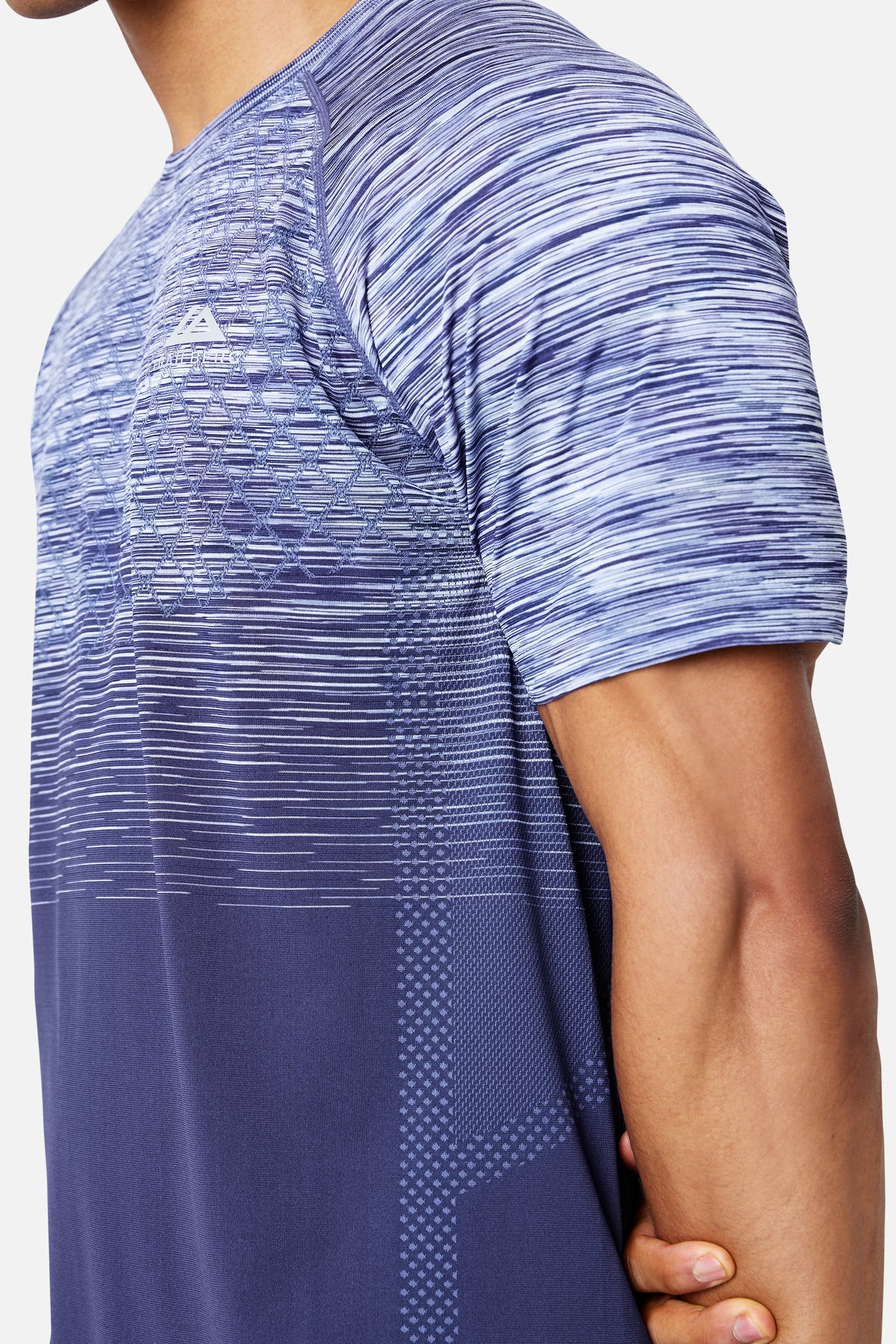 Stride Seamless Tee - Nightflare/Blue Shift/Blue Ice/White