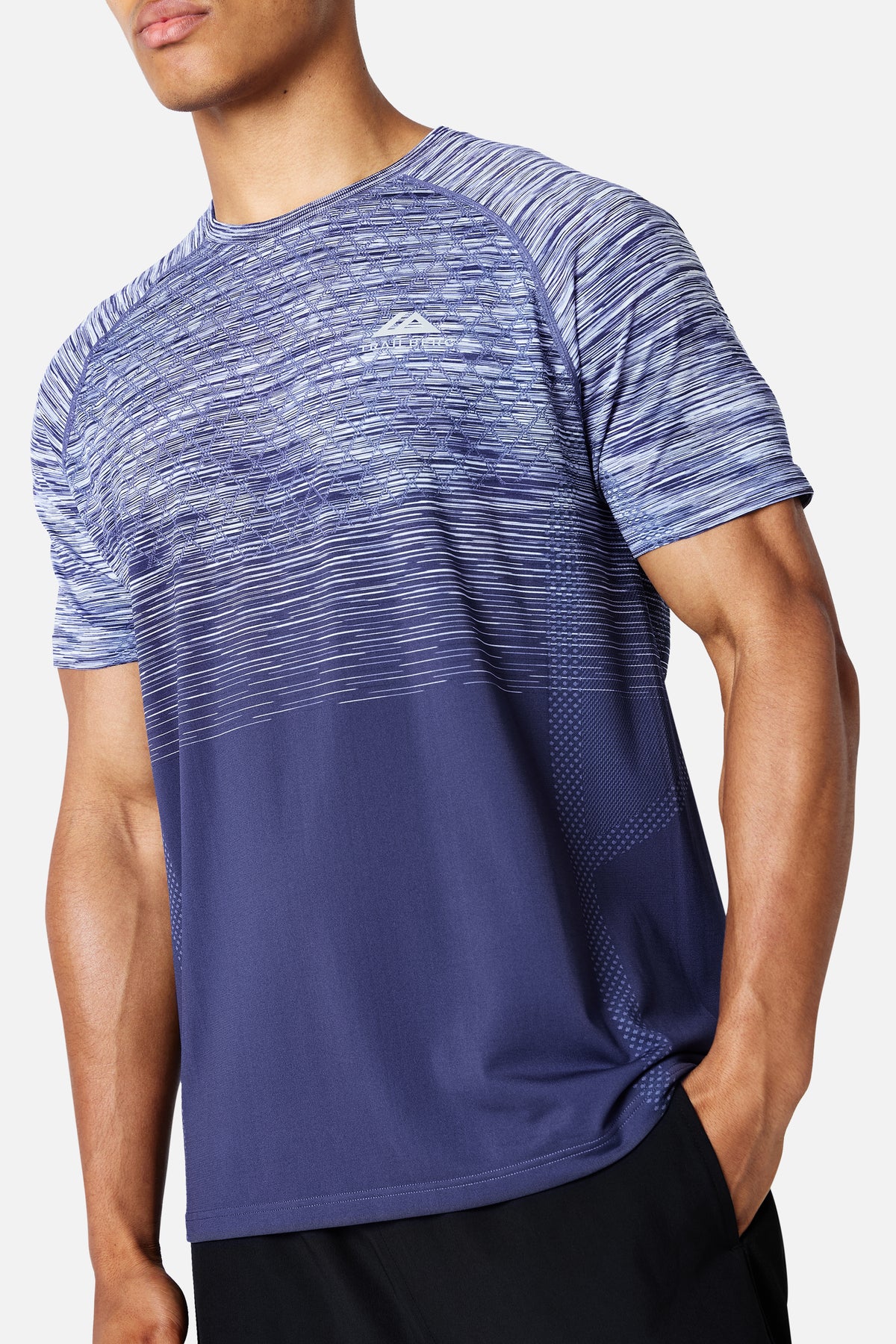 Stride Seamless Tee - Nightflare/Blue Shift/Blue Ice/White