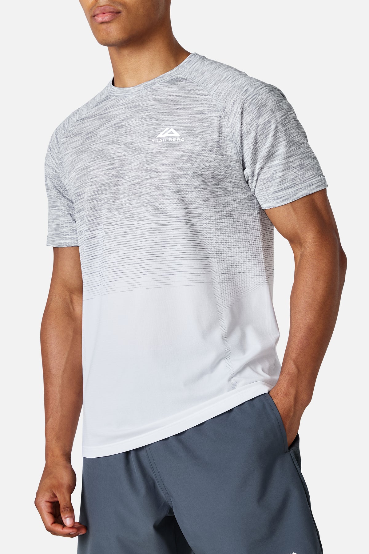 Arc Seamless 2.0 Tee - White/Concrete Grey/Lunar Grey/Moon Grey