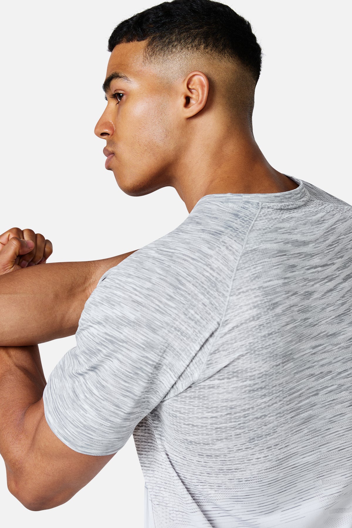 Arc Seamless 2.0 Tee - White/Concrete Grey/Lunar Grey/Moon Grey
