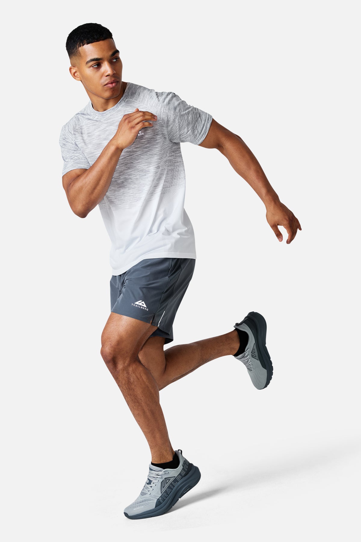 Arc Seamless 2.0 Tee - White/Concrete Grey/Lunar Grey/Moon Grey