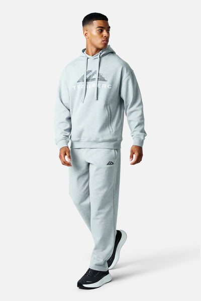 Glitch Logo Tracksuit - Grey Marl