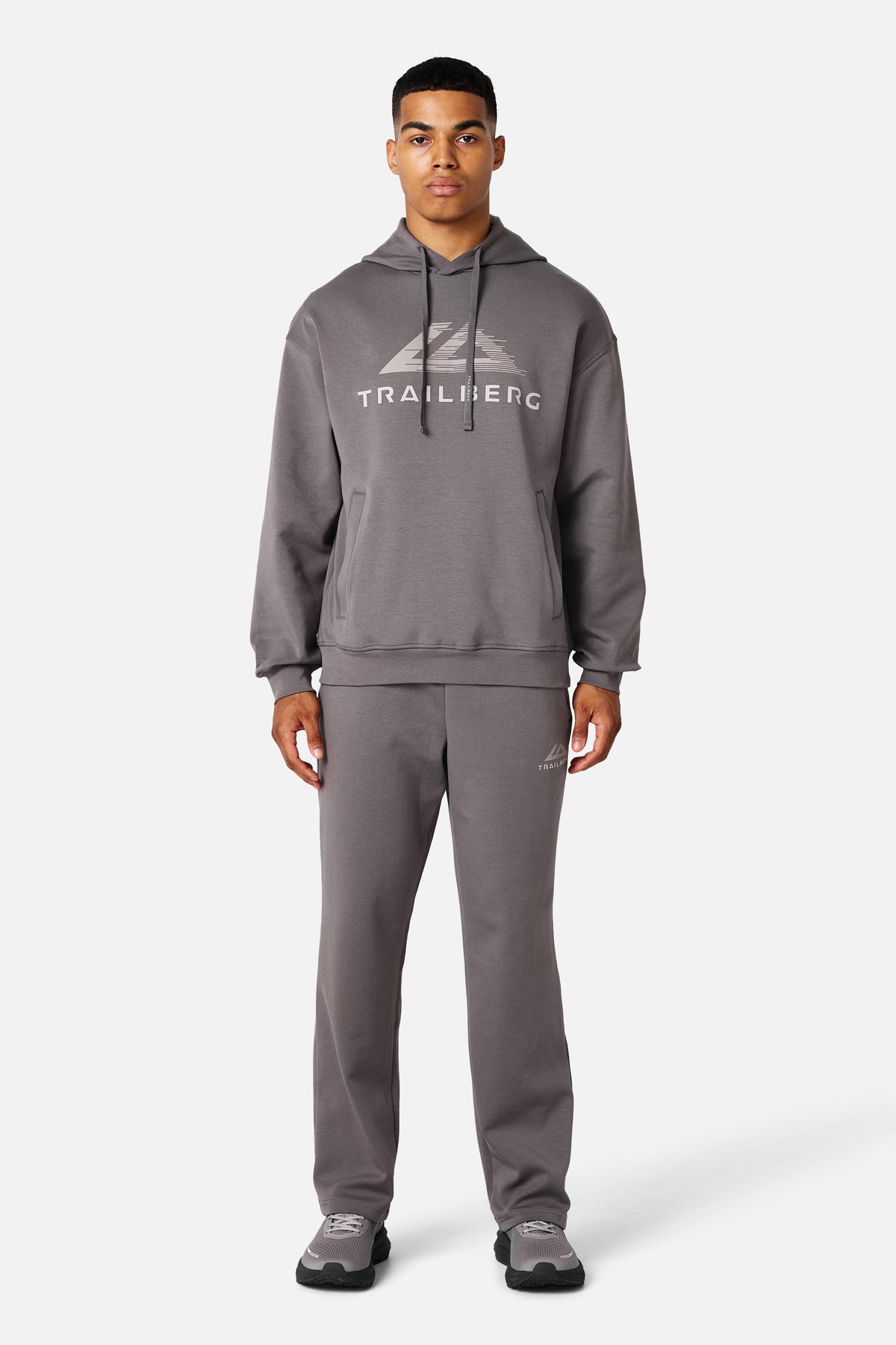 Glitch Logo Tracksuit - Iron Smoke