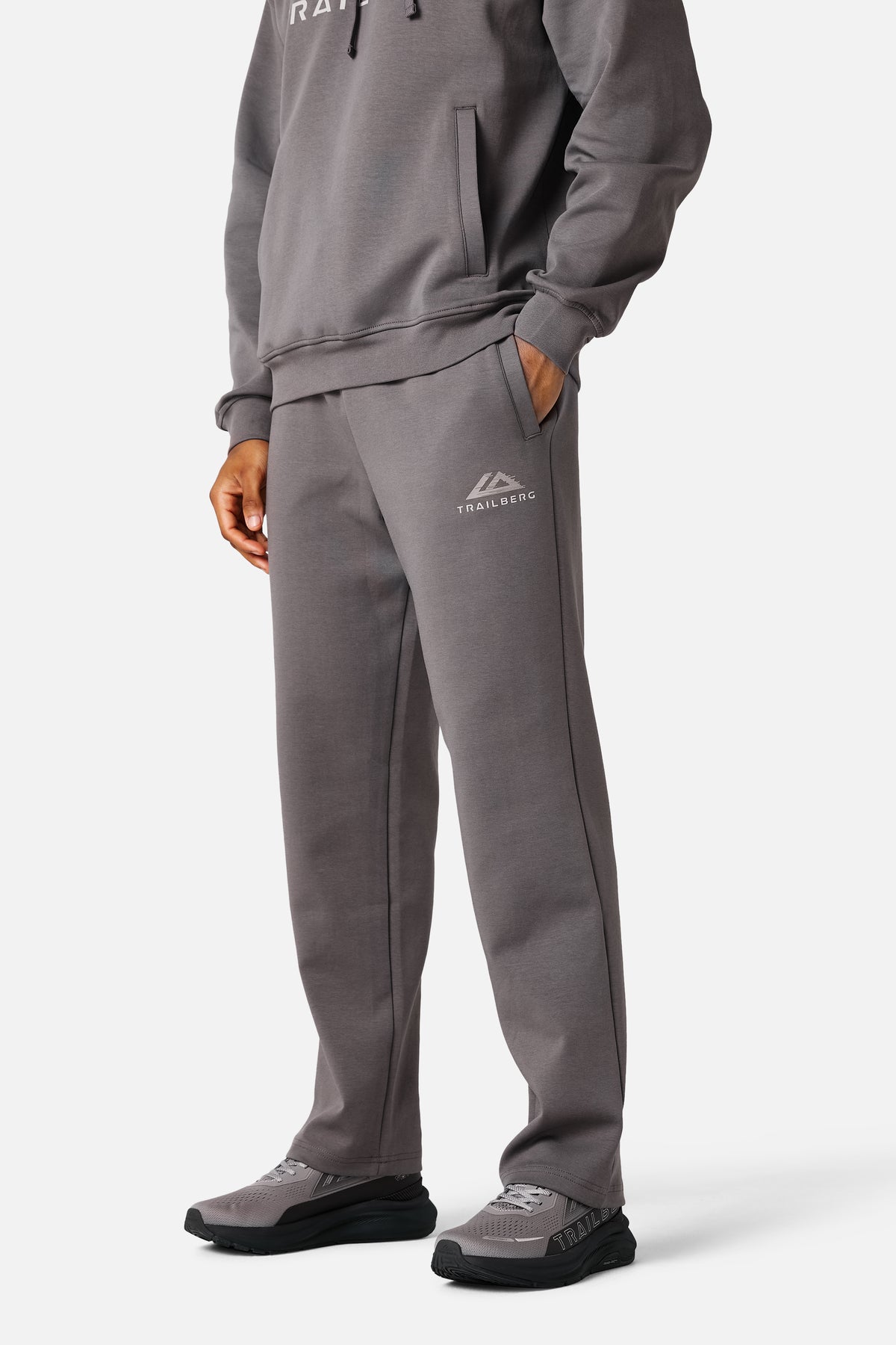 Glitch Logo Jogger - Iron Smoke