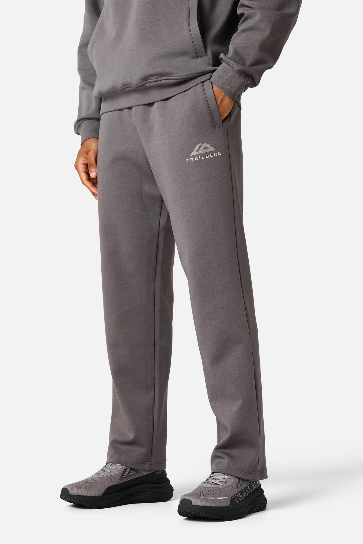 Glitch Logo Jogger - Iron Smoke