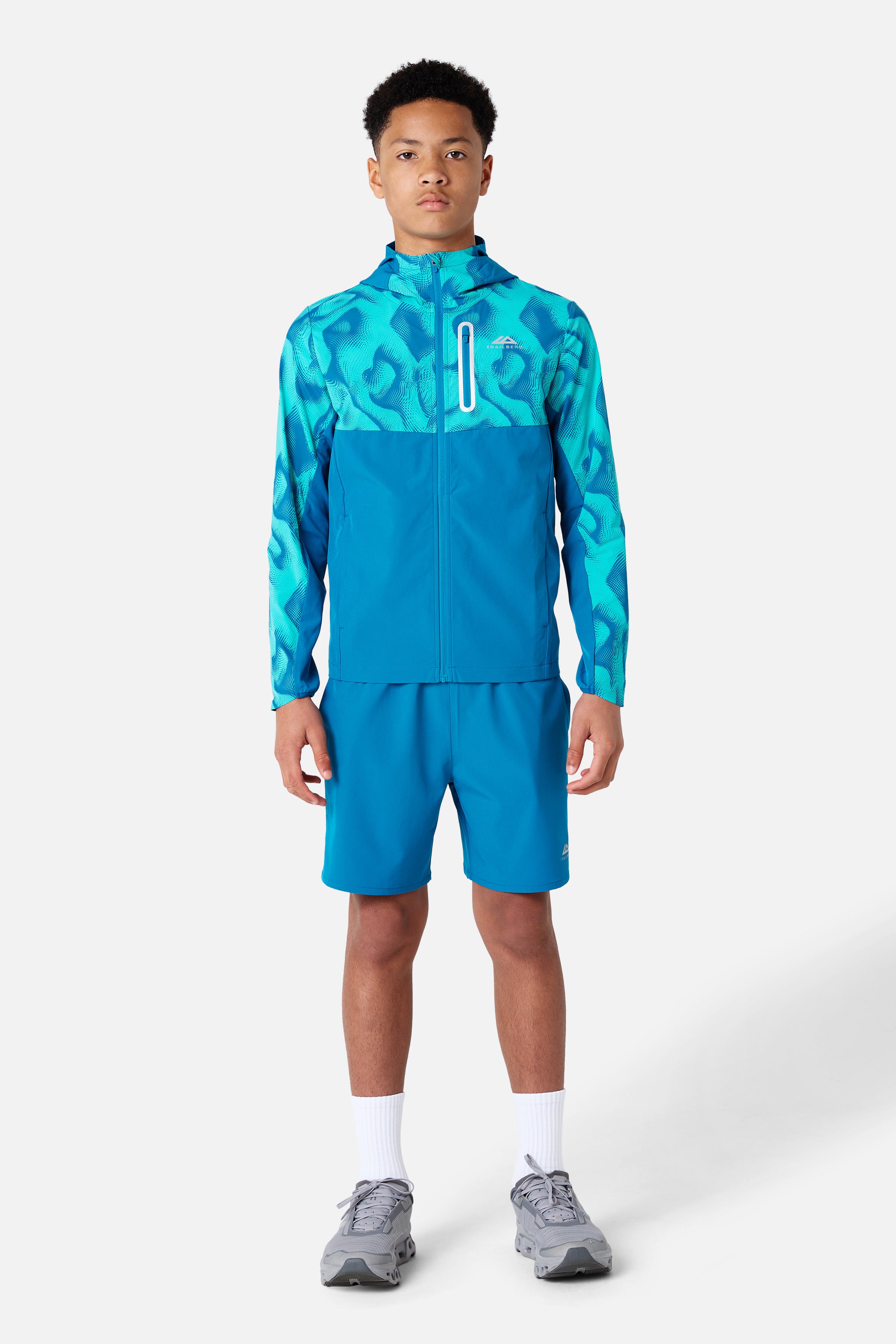 Boys Kinetic Windbreaker - Ocean Spray/Tropical Depths