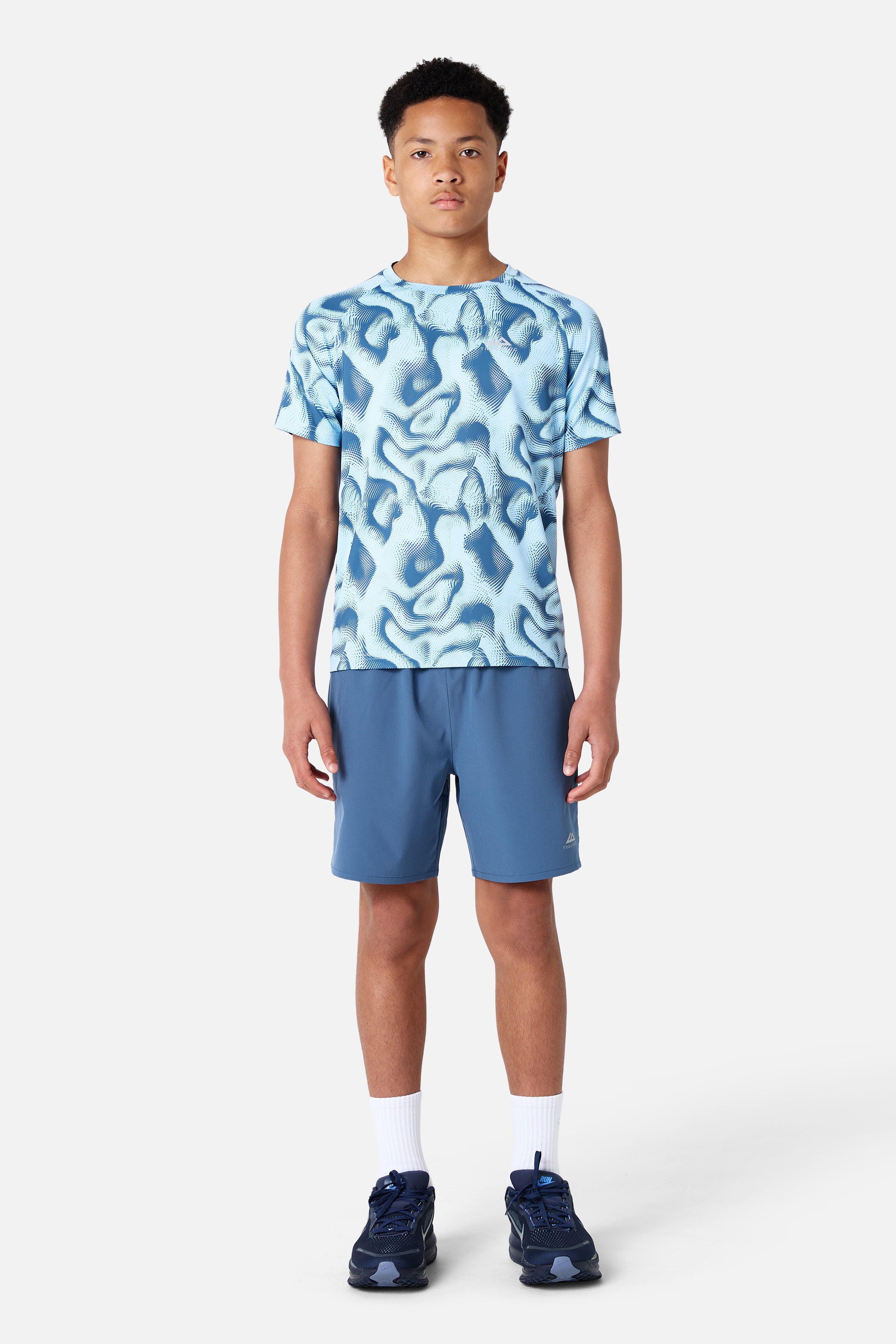 Boys Kinetic Tee - Breeze/Dove Blue
