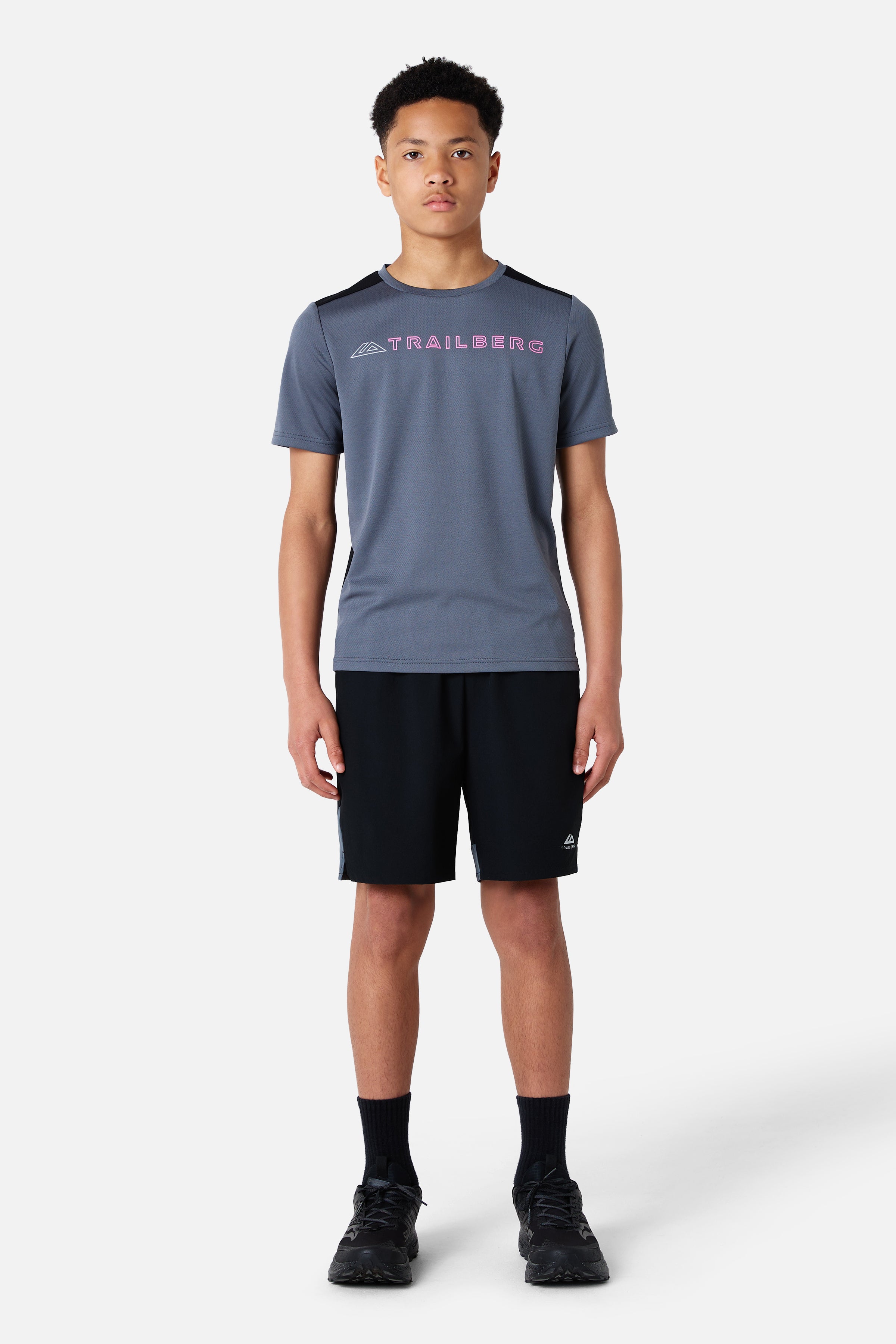 Boys Triathlon 4.0 Tee - Storm Grey/Black