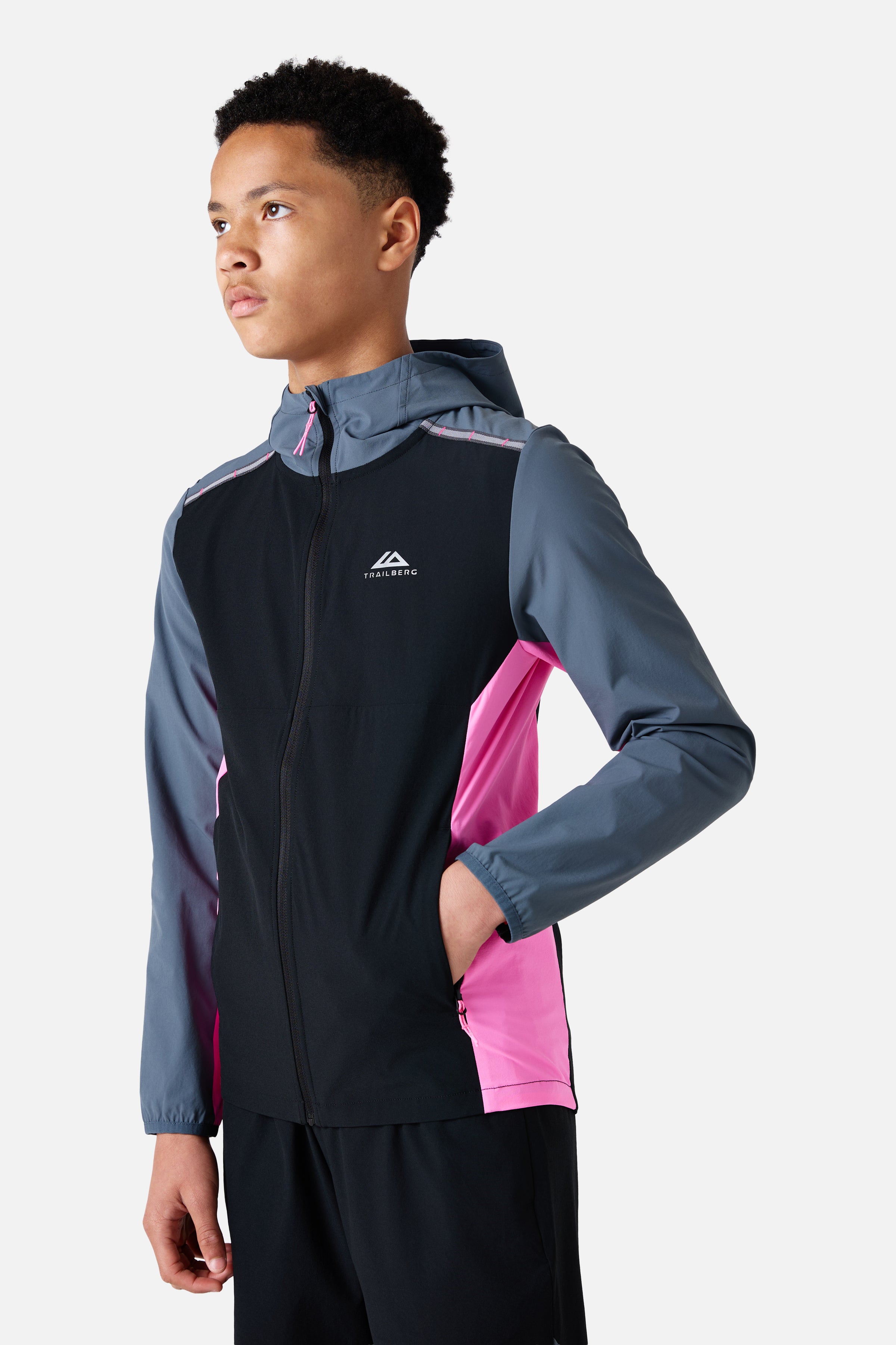 Boys Triathlon 4.0 Windset - Black/Storm Grey/Cosmic Pink