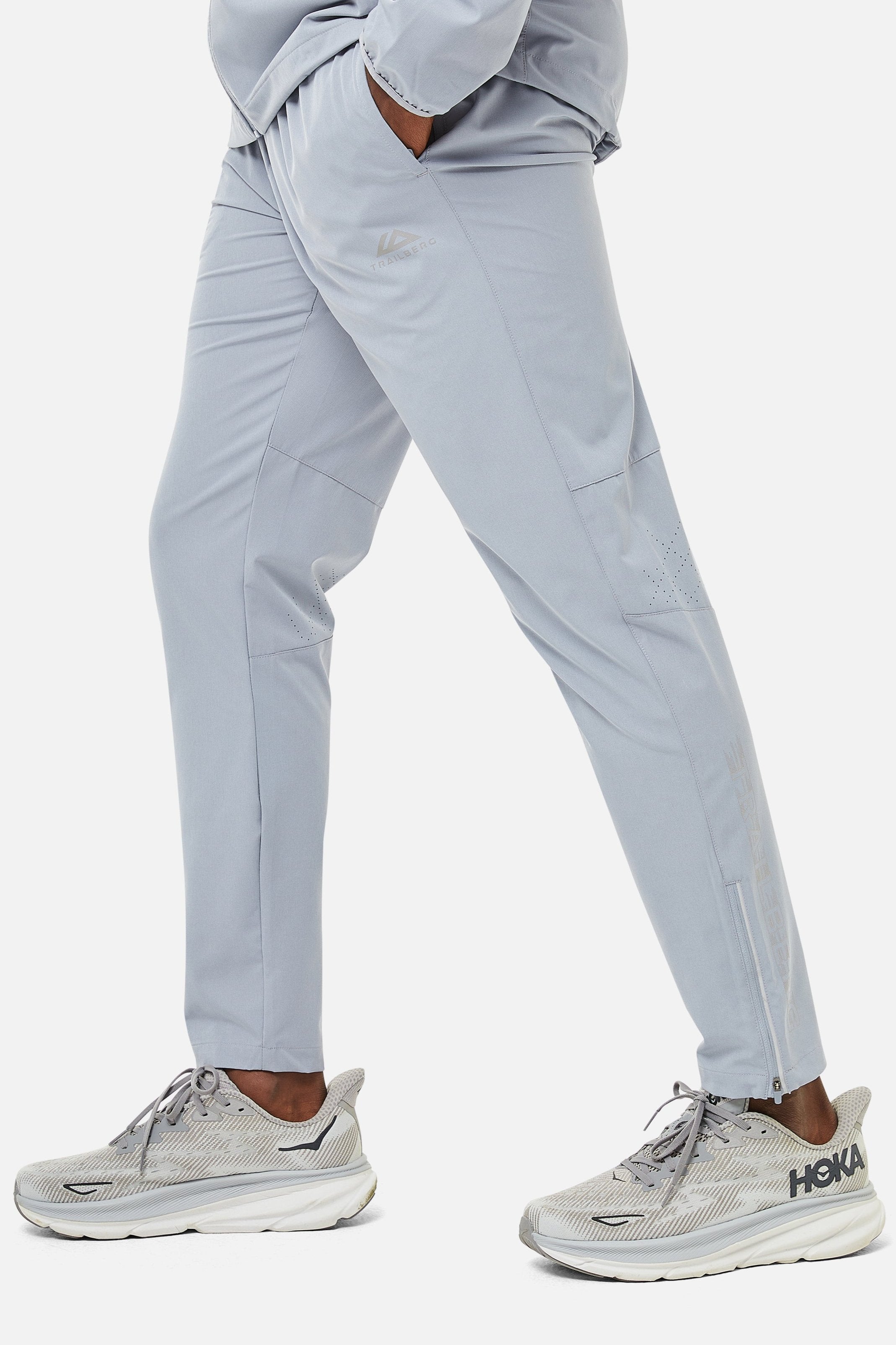 Rhine Hybrid Cloud Tracksuit - Mid Grey/Light Grey