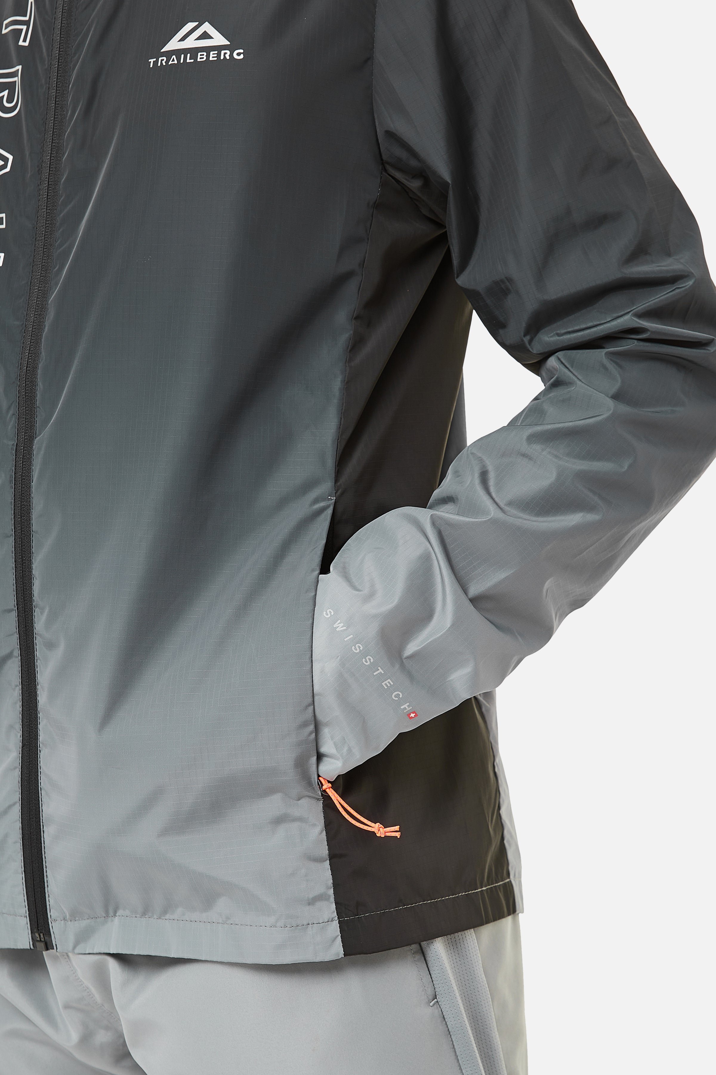 Gradient Windbreaker - Black/Grey
