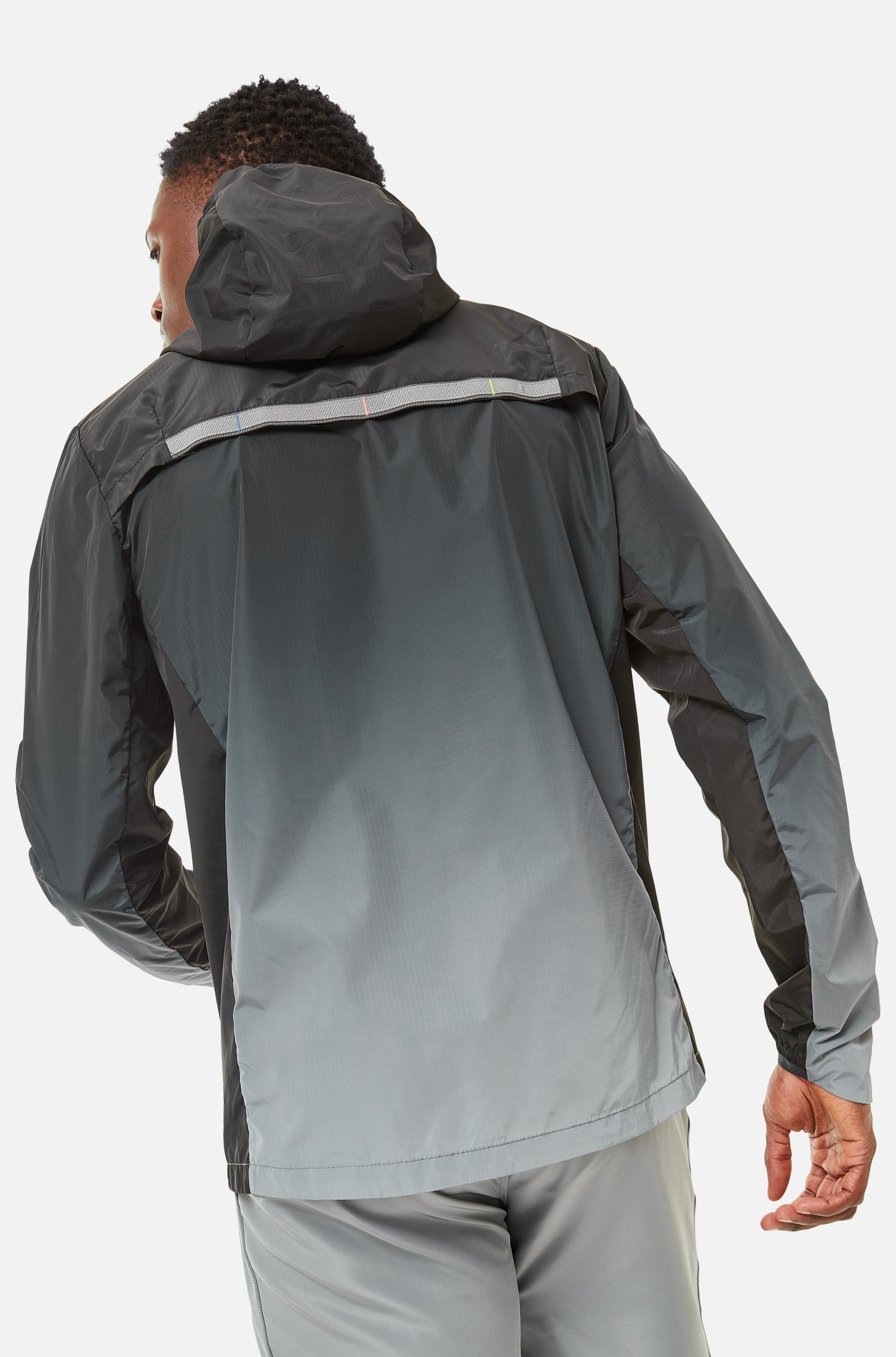 Gradient Windbreaker - Black/Grey