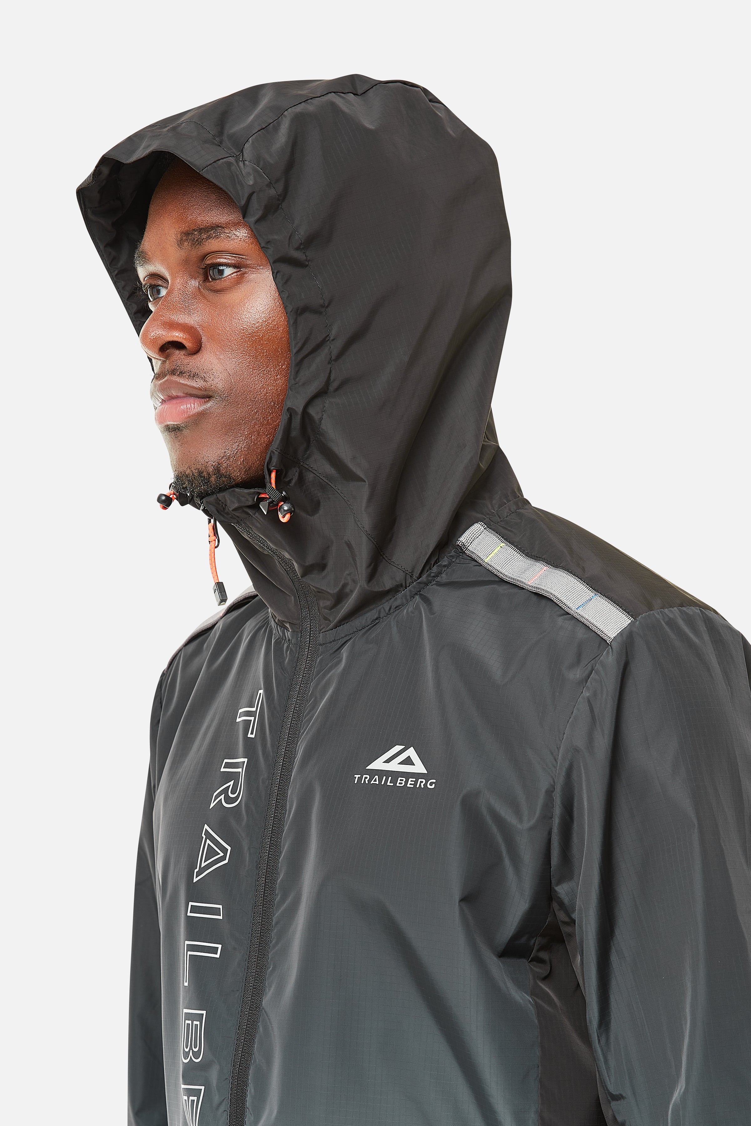 Gradient Windbreaker - Black/Grey