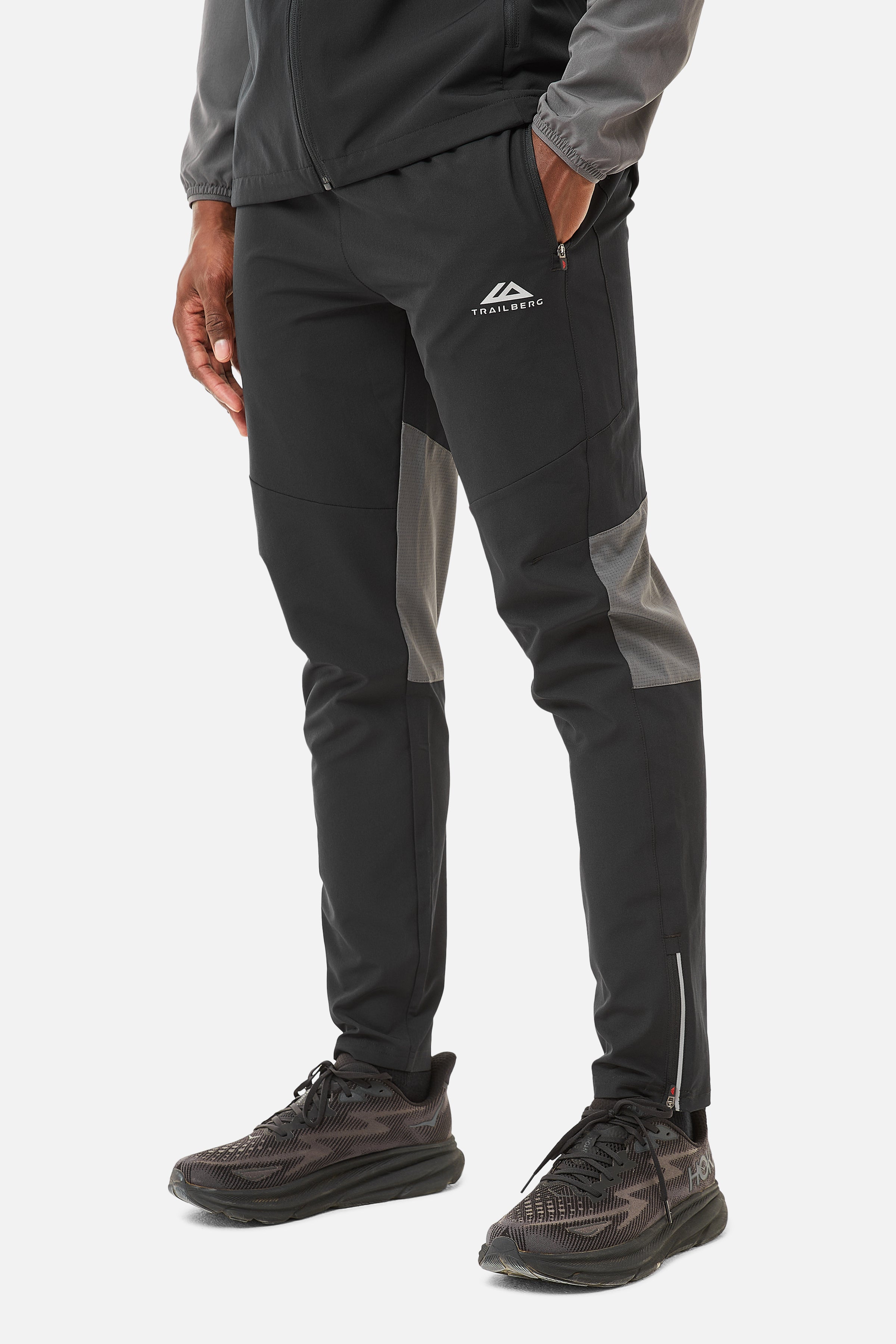 Rapid Ventilate Tracksuit - Black/Dark Grey