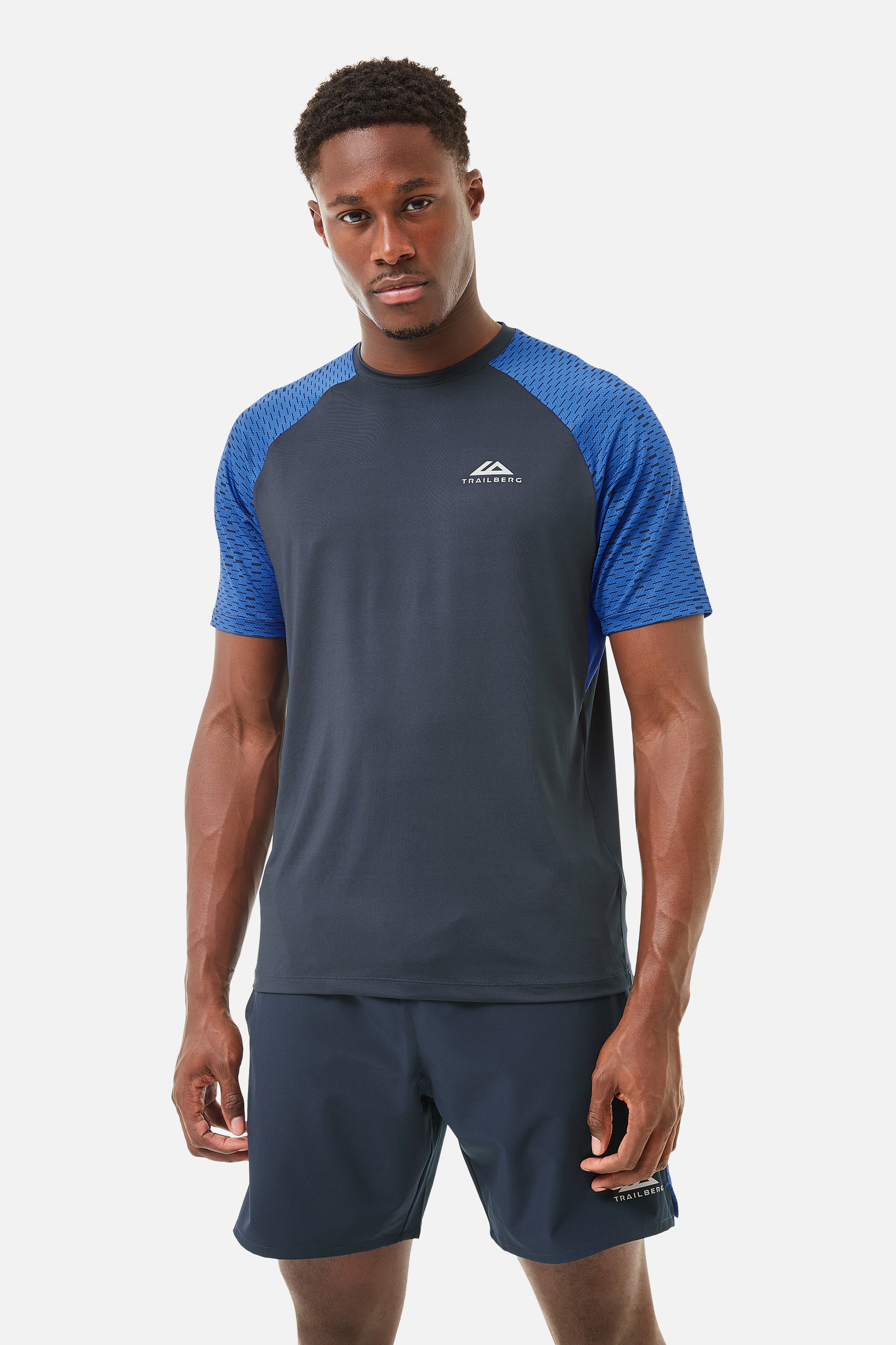 Motion Tee - Navy/Cobalt