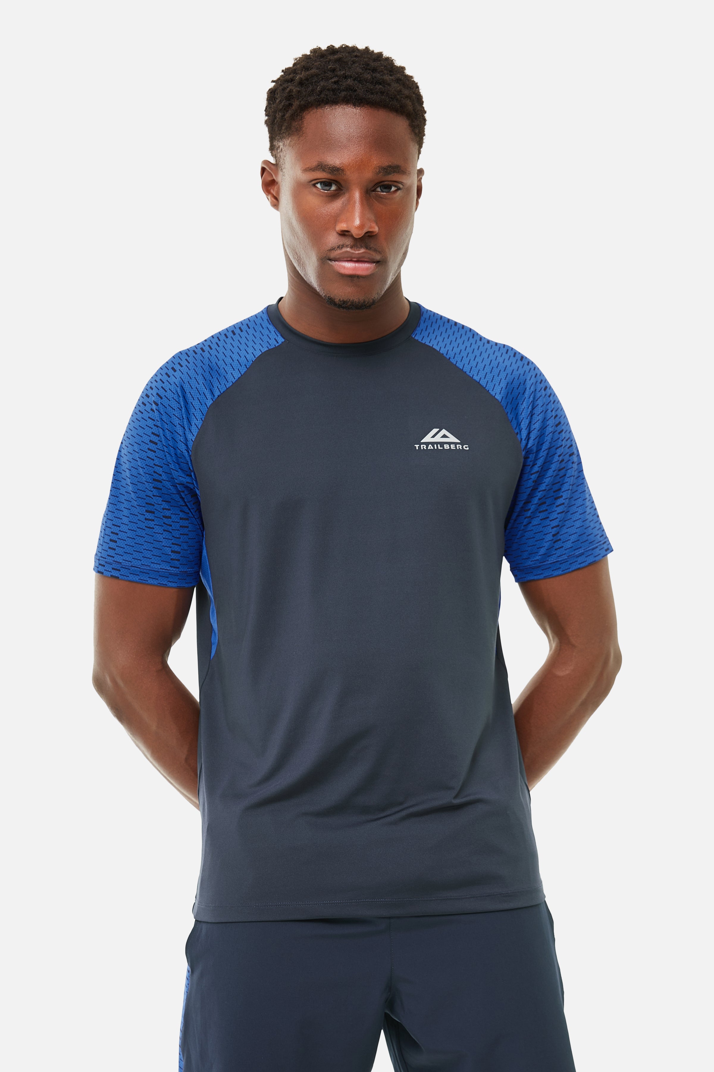 Motion Tee - Navy/Cobalt