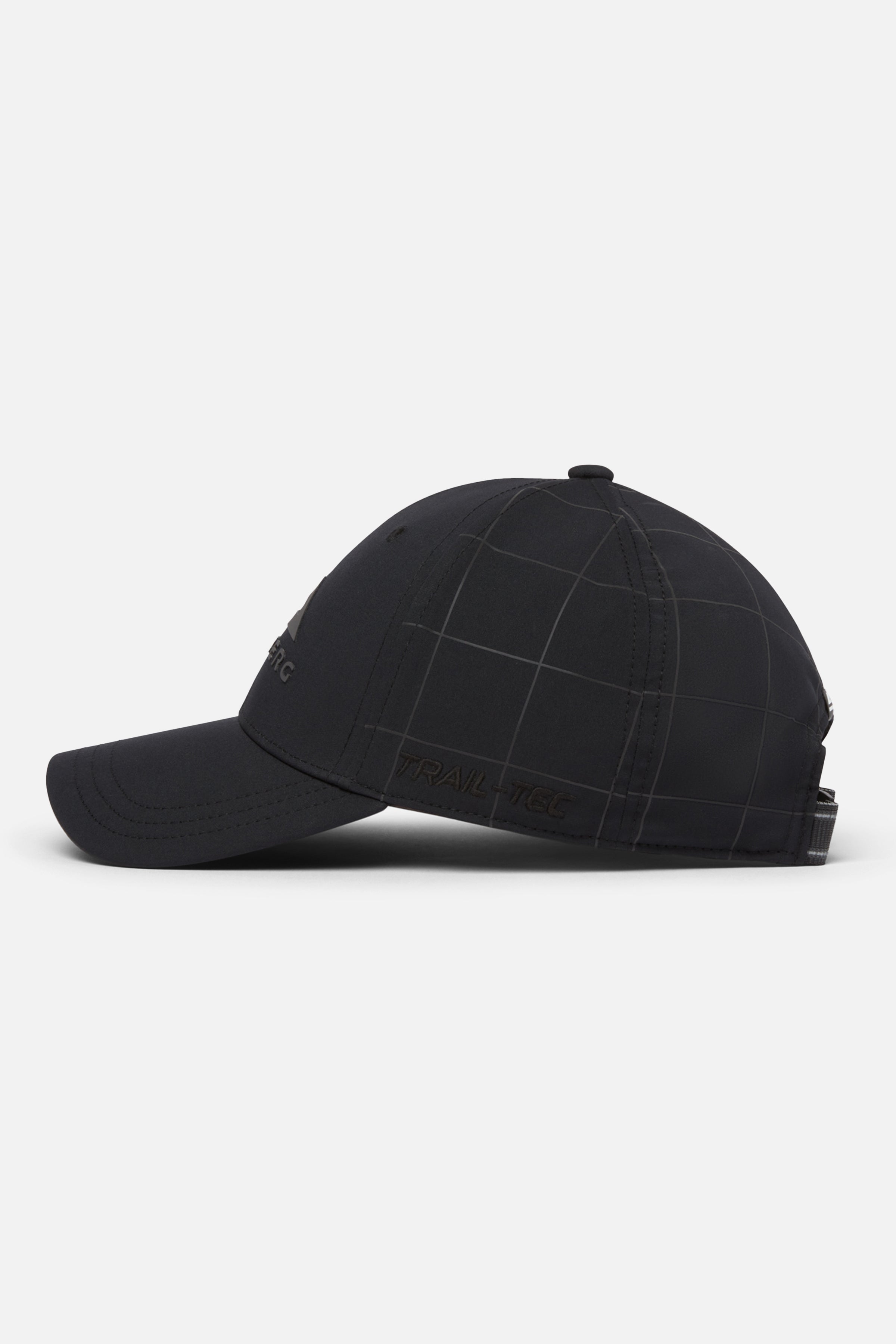 Reflective Grid 6 Panel Cap - Black