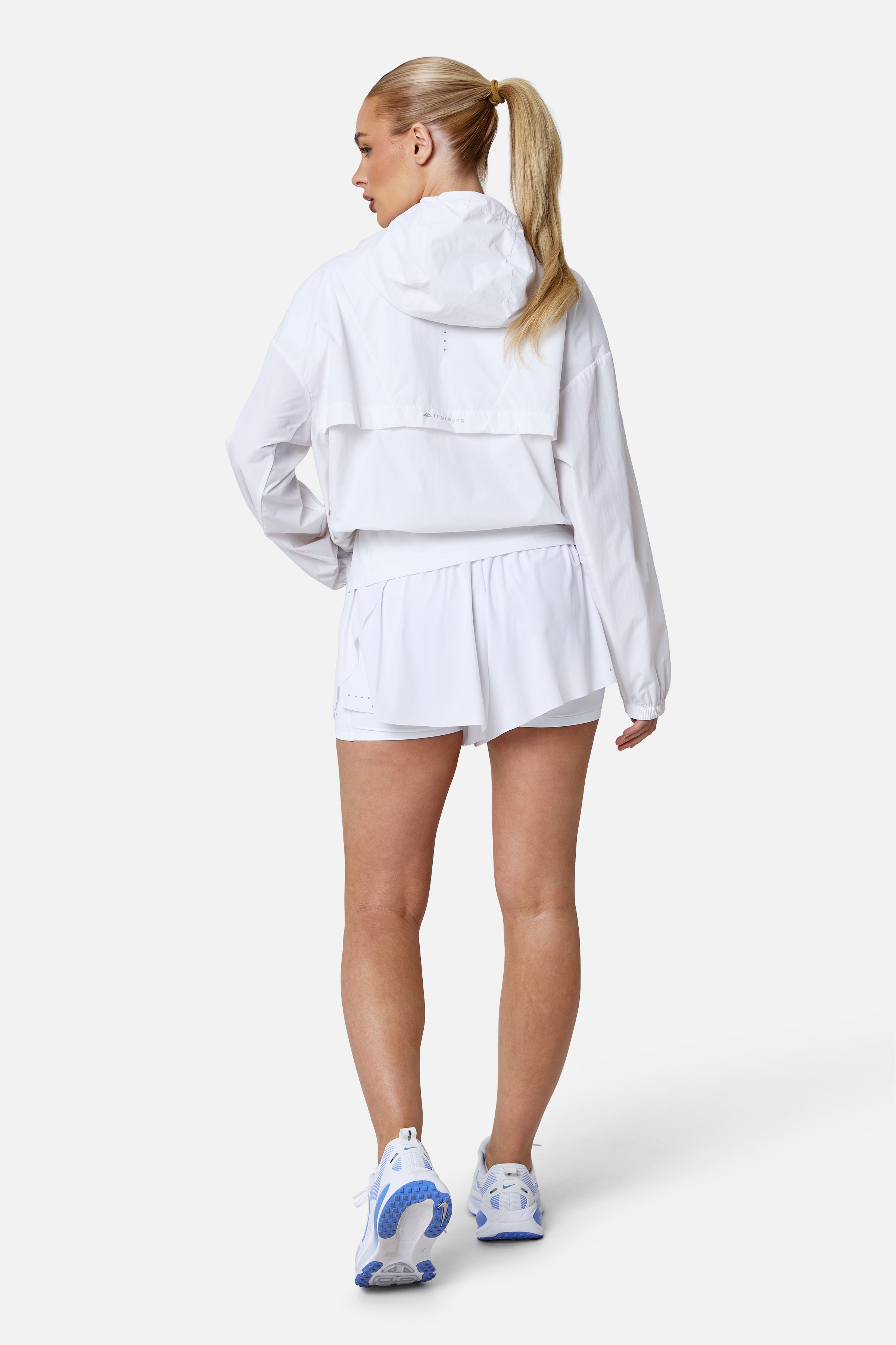 Womens Endura Running Windbreaker - White