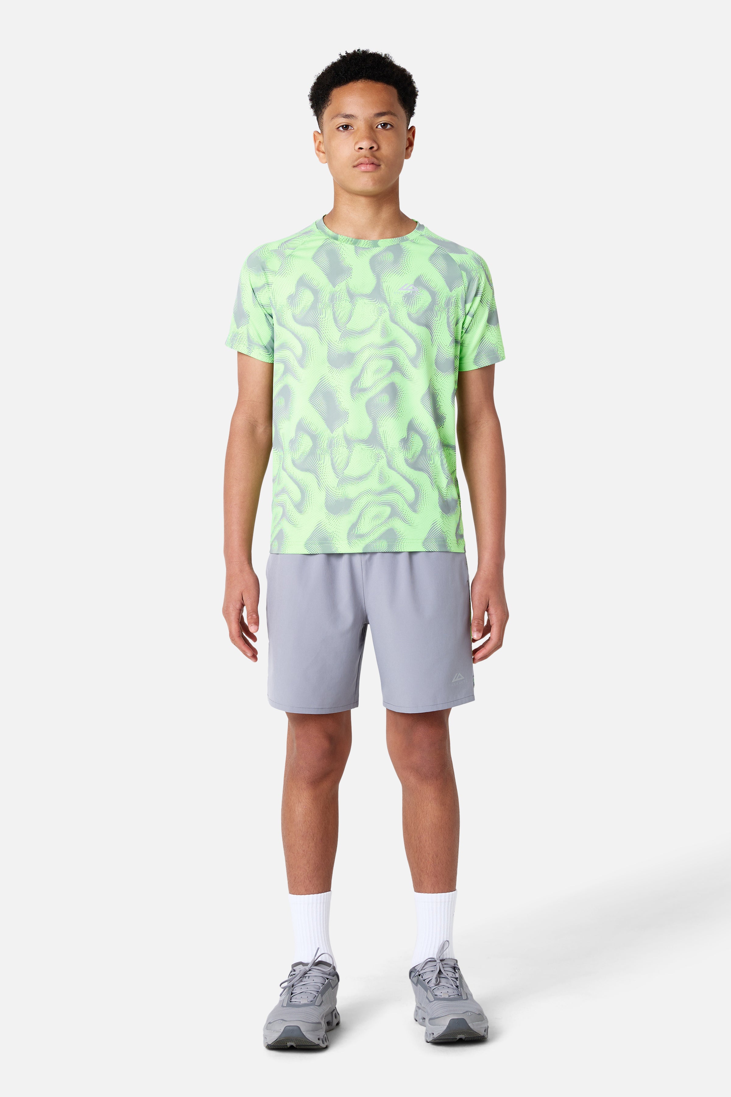Boys Kinetic Twinset - Moon Grey/Neon Lime