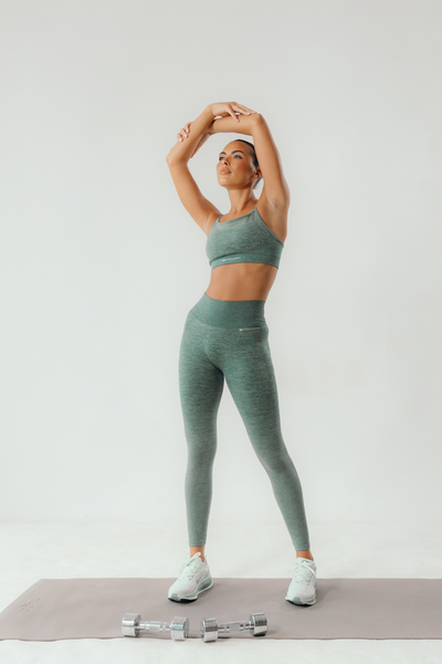 Womens Evocurve Seamless Legging - Aloe Frost