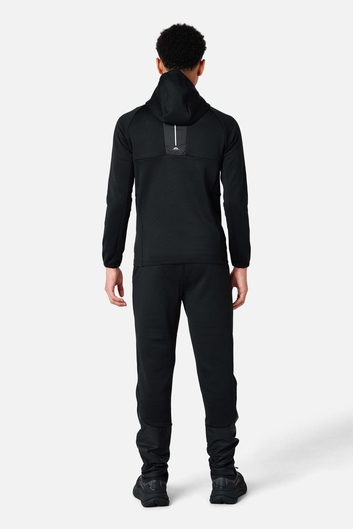 Boys Sprintline Full Zip Hood - Black