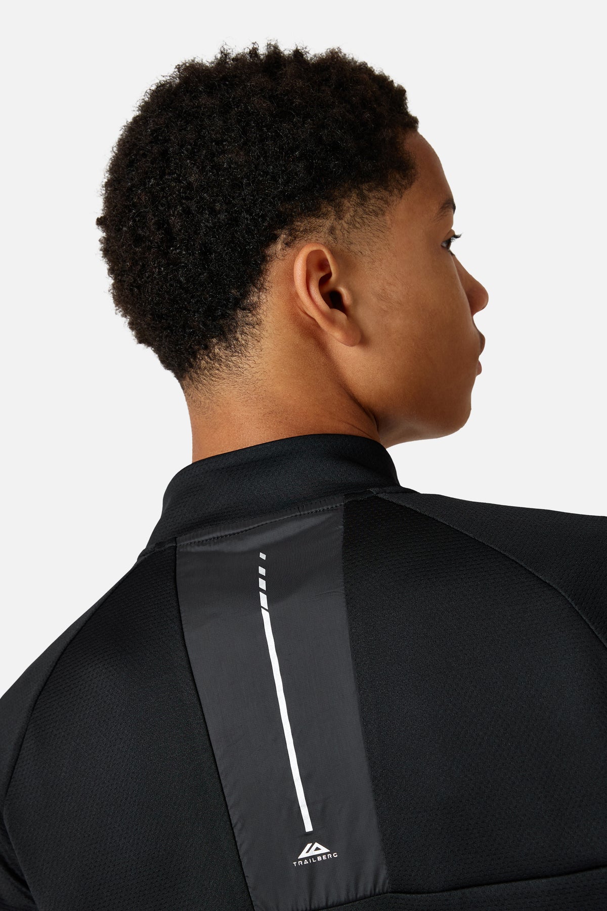 Boys Sprintline 1/4 Zip - Black