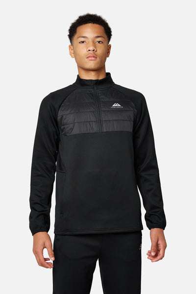 Boys Sprintline 1/4 Zip - Black