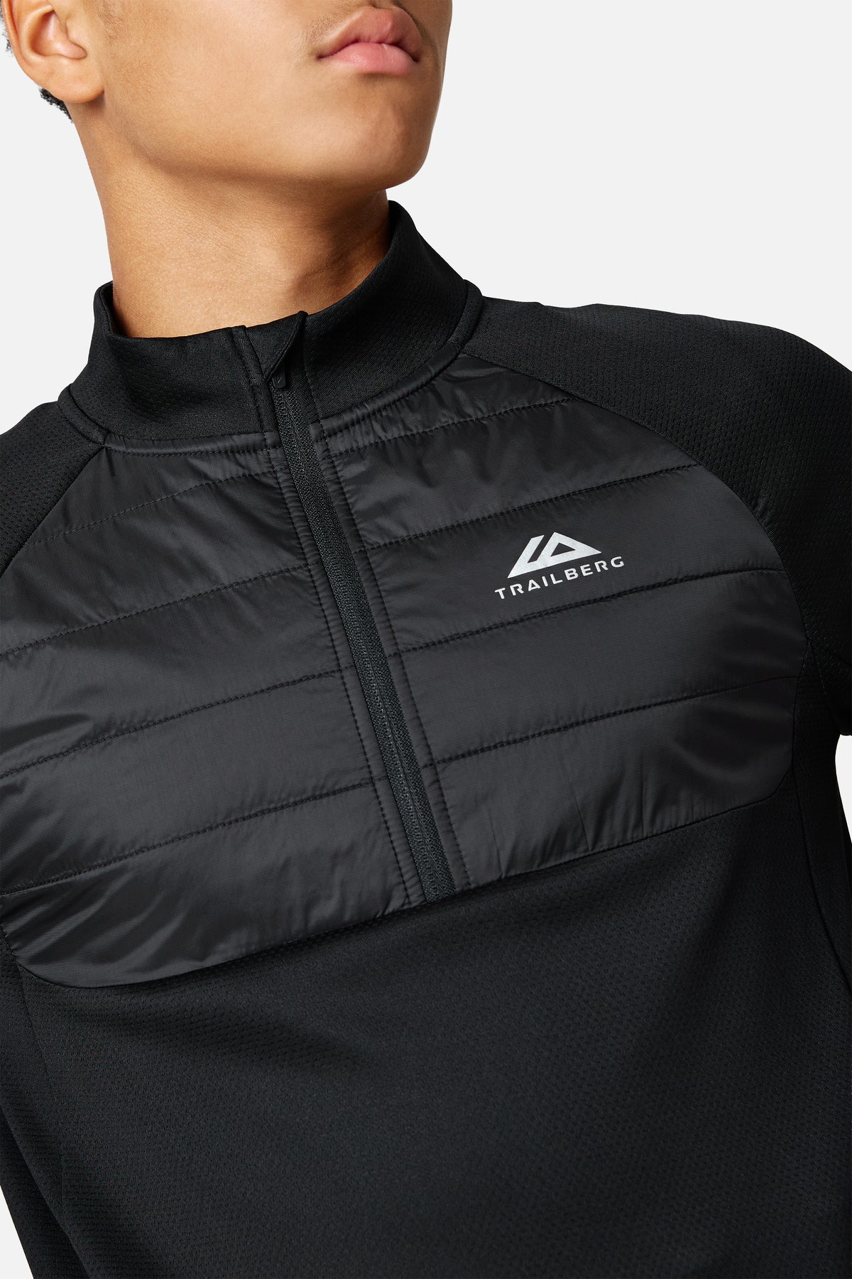Boys Sprintline 1/4 Zip - Black