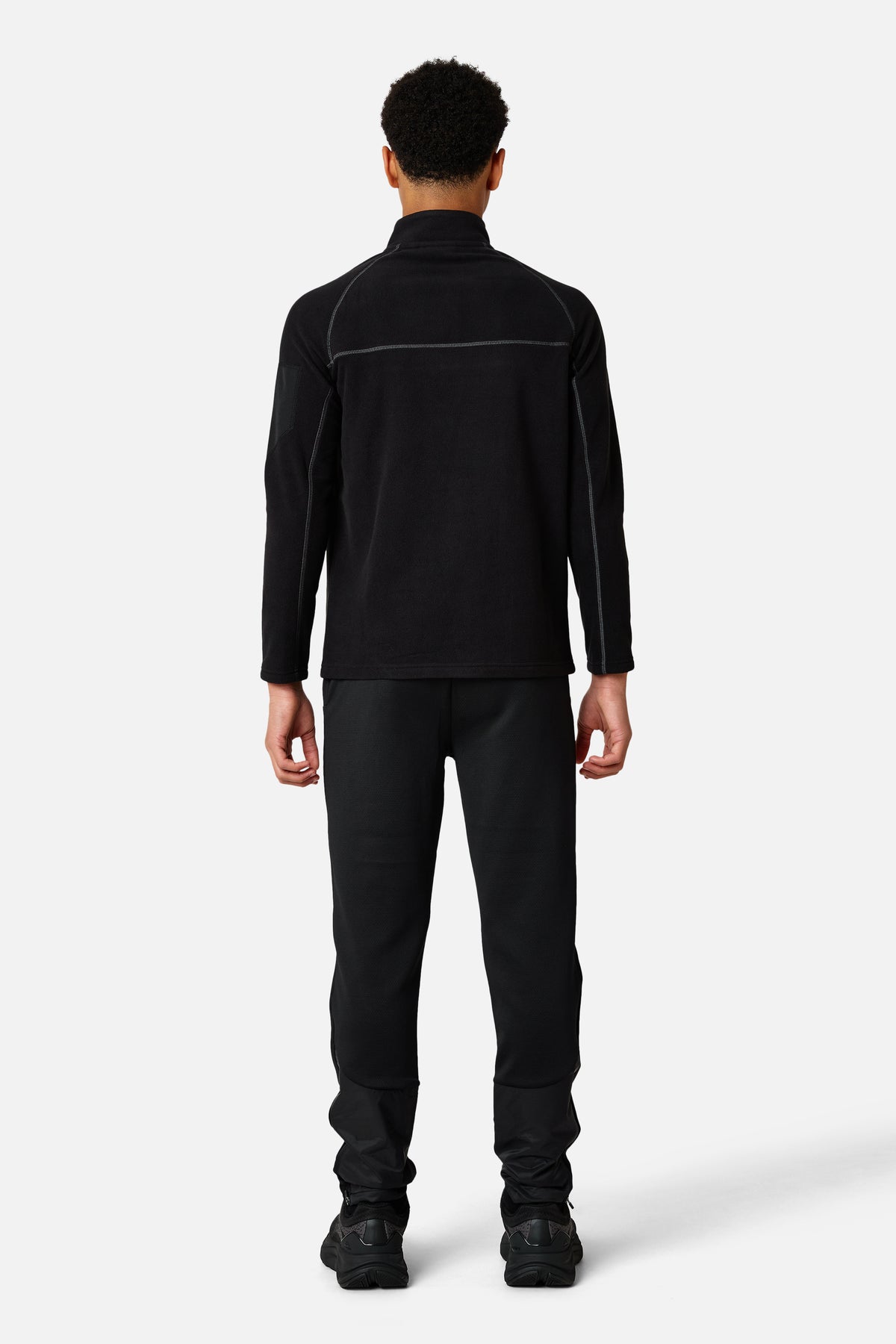 Boys Windcrest Microfleece 1/4 Zip - Black
