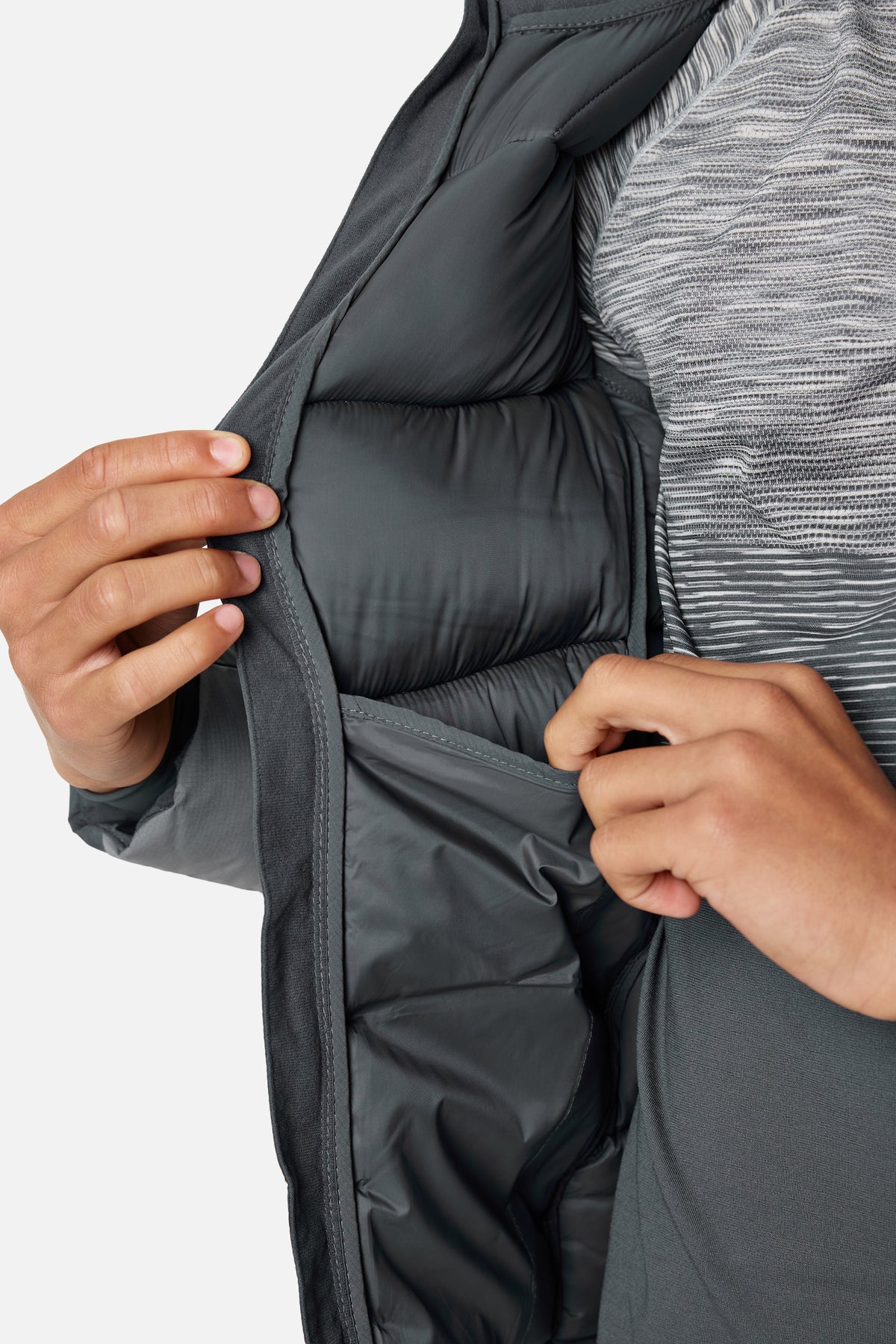 Boys Triathlon Peak Insulated Jacket - Graphite Grey