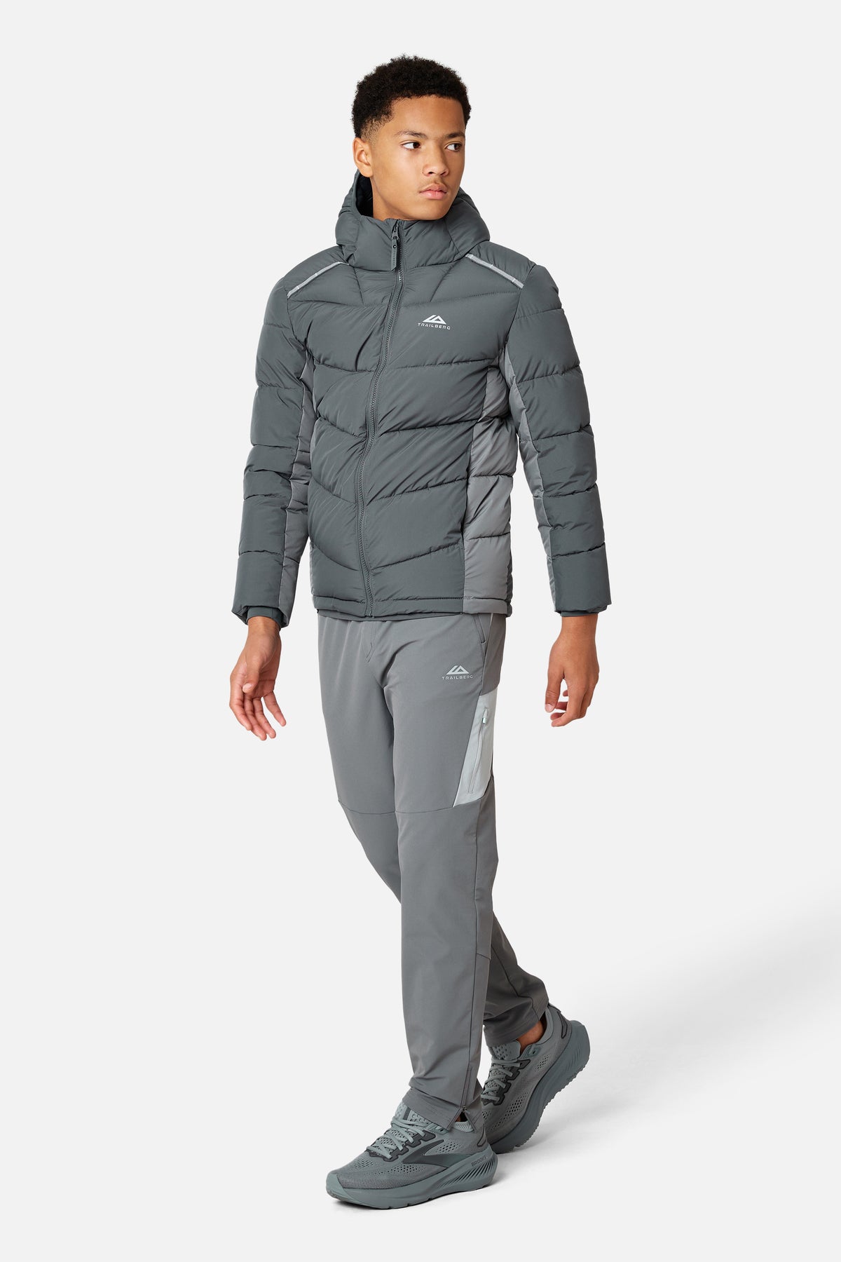 Boys Triathlon Peak Insulated Jacket - Graphite Grey