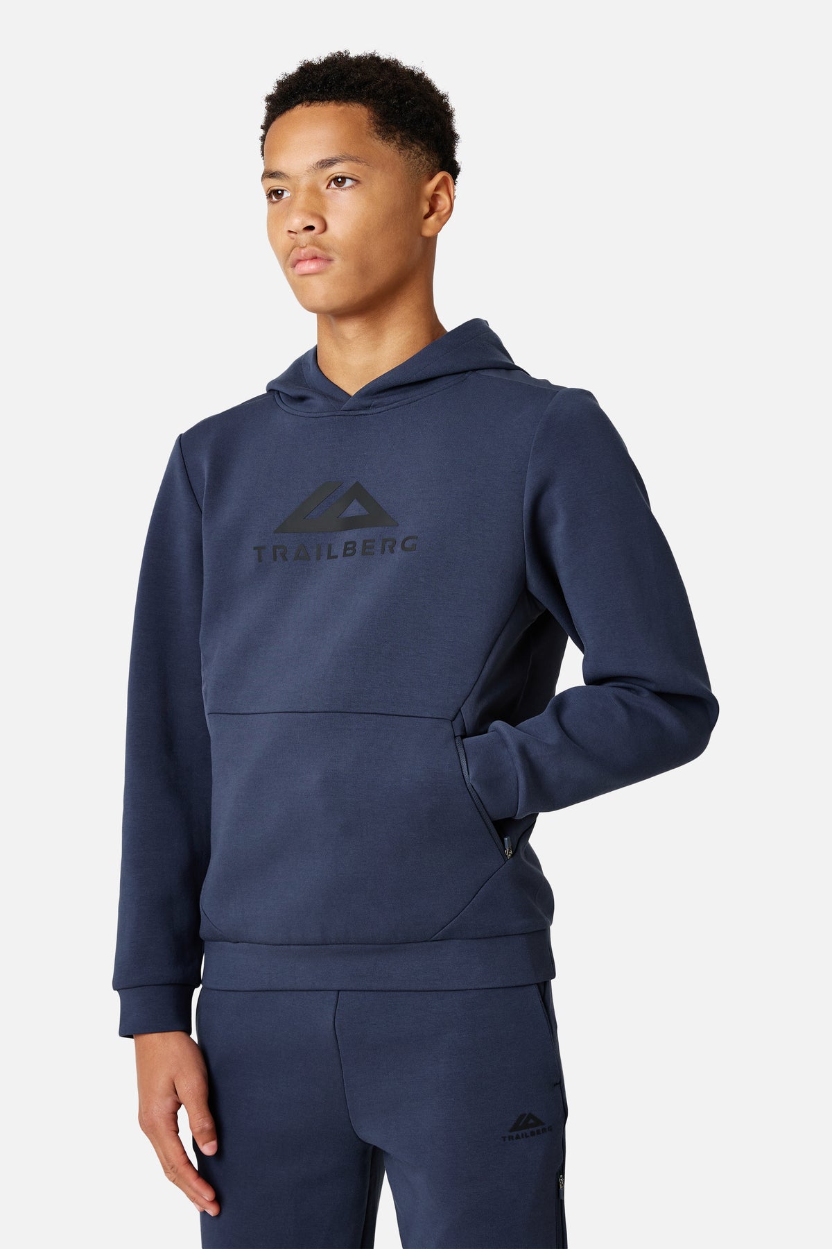 Boys Stormlight Hood - Storm Blue/ Black