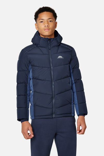 Boys Triathlon Peak Insulated Jacket - Storm Blue/Midnight Blue
