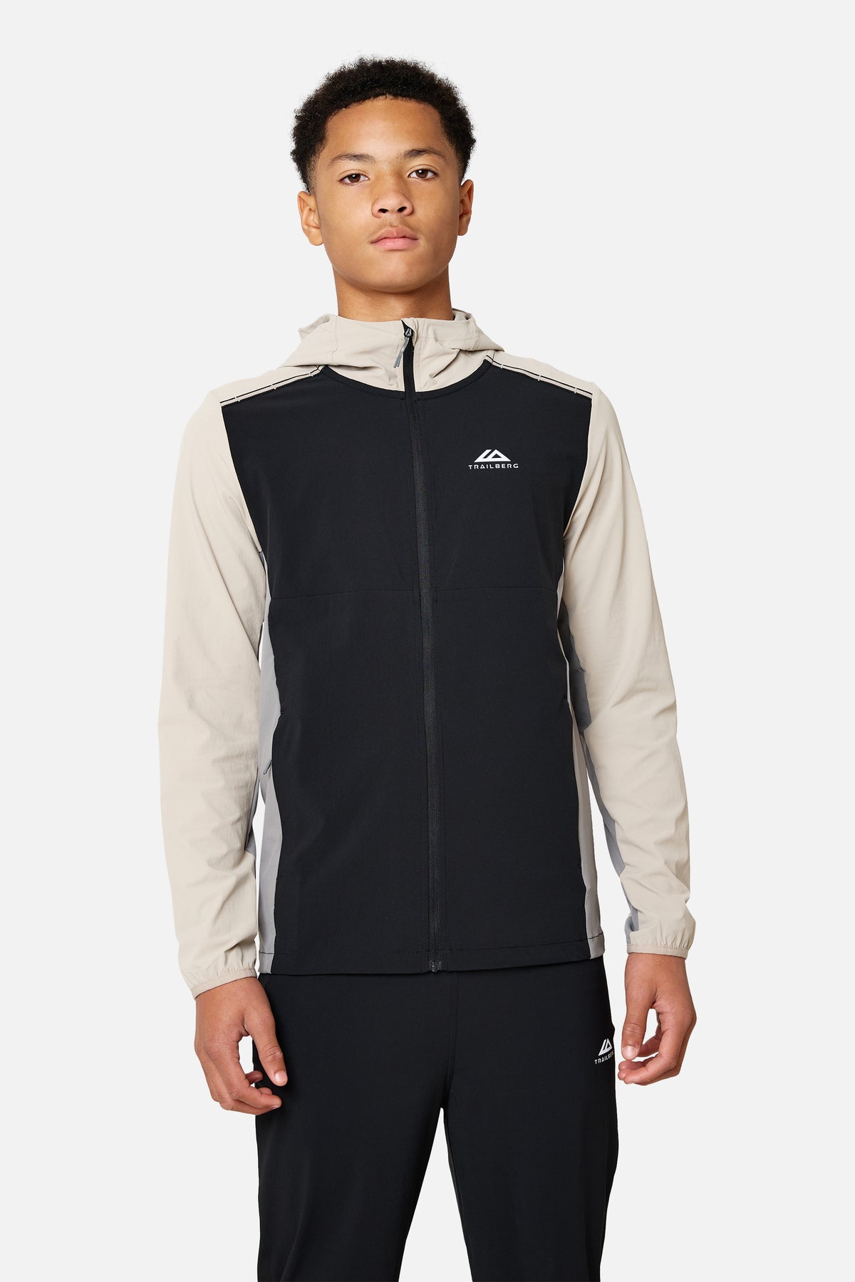 Boys Triathlon 4.0 Hood - Black/ Raw Linen/ Ironstone
