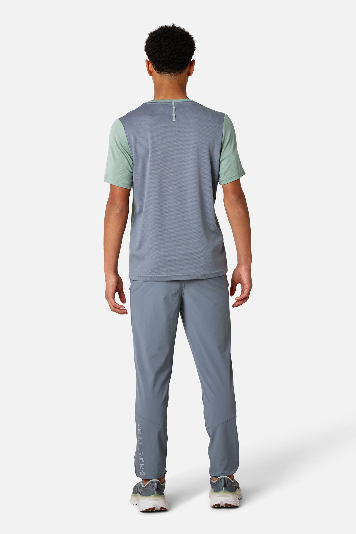 Boys Triathlon 4.0 Tee - Ash Grey/ Willow Green