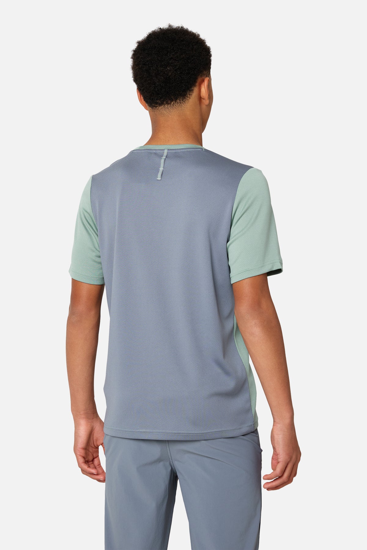 Boys Triathlon 4.0 Tee - Ash Grey/ Willow Green