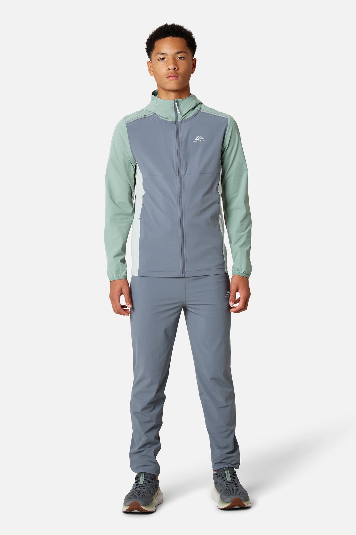Boys Triathlon 4.0 Hood - Ash Grey/Willow Green/ Ash