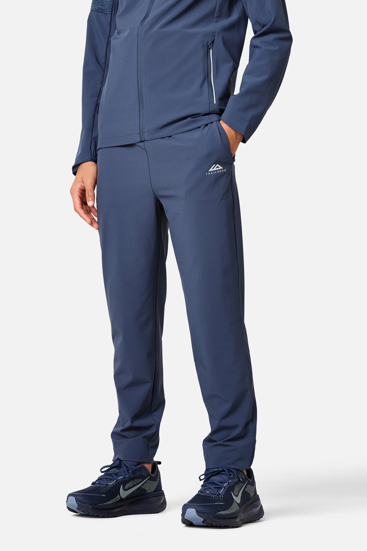 Boys Geo Woven Pant - Storm Blue/ Storm Grey