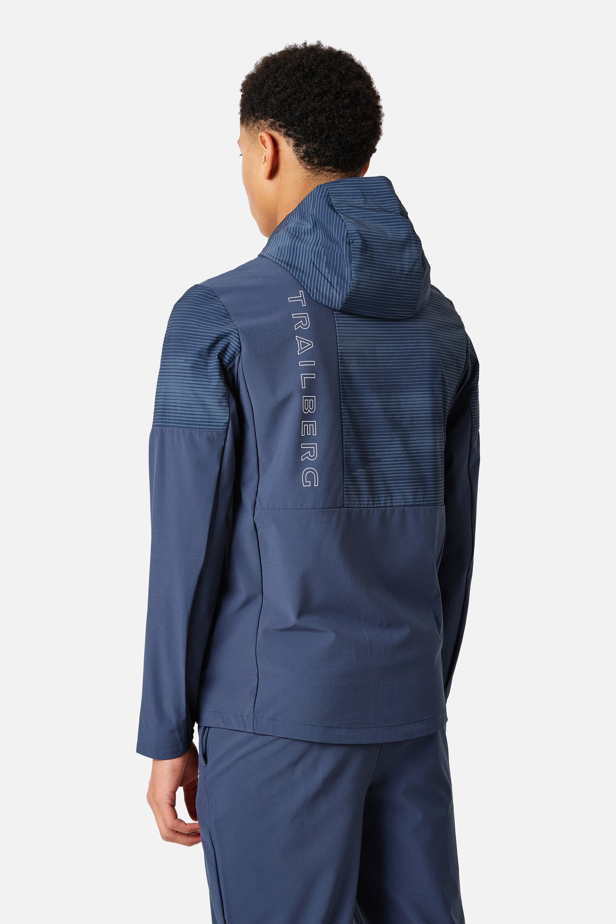 Boys Geo Hood - Storm Blue/ Storm Grey
