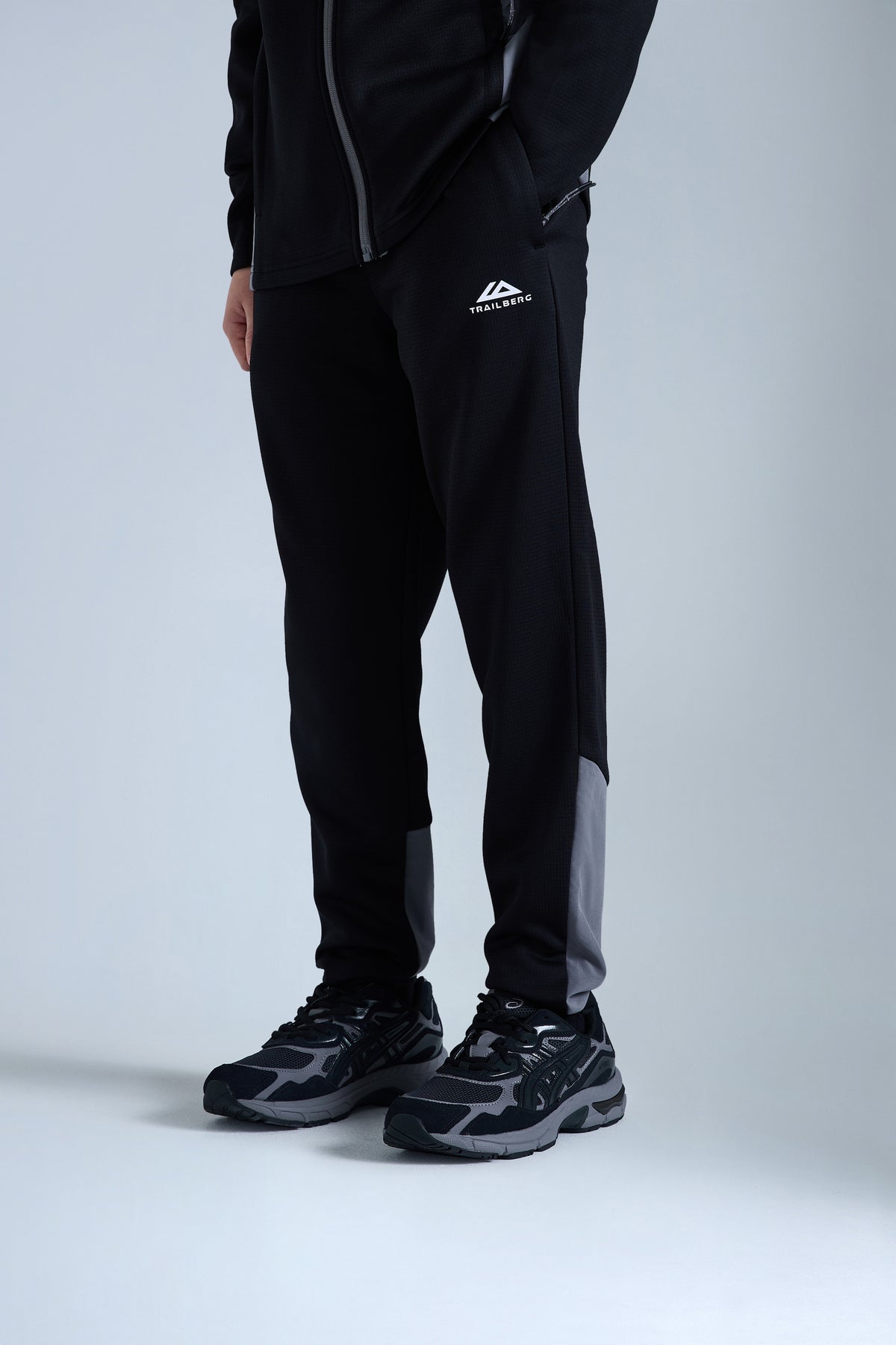 Ice Gridded Fleece Pant Black Urban
